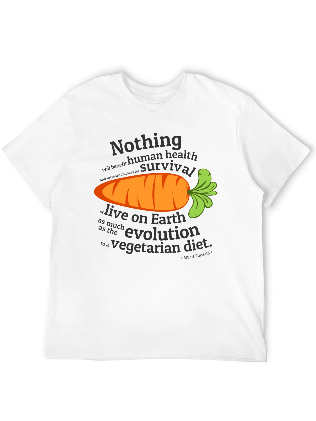 Vegetarian Diet T-Shirt - Human Health & Survival