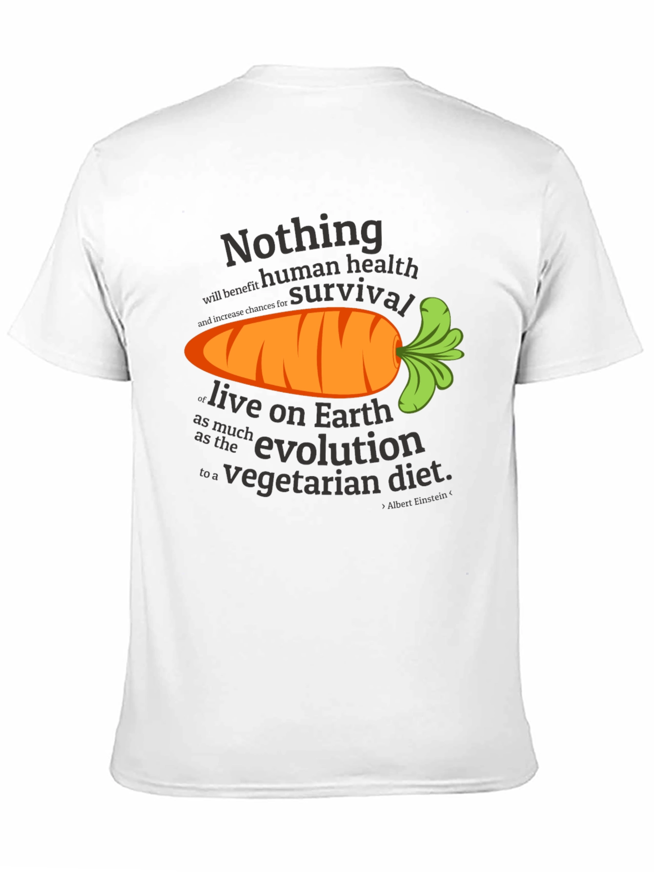 Vegetarian Diet T-Shirt - Human Health & Survival