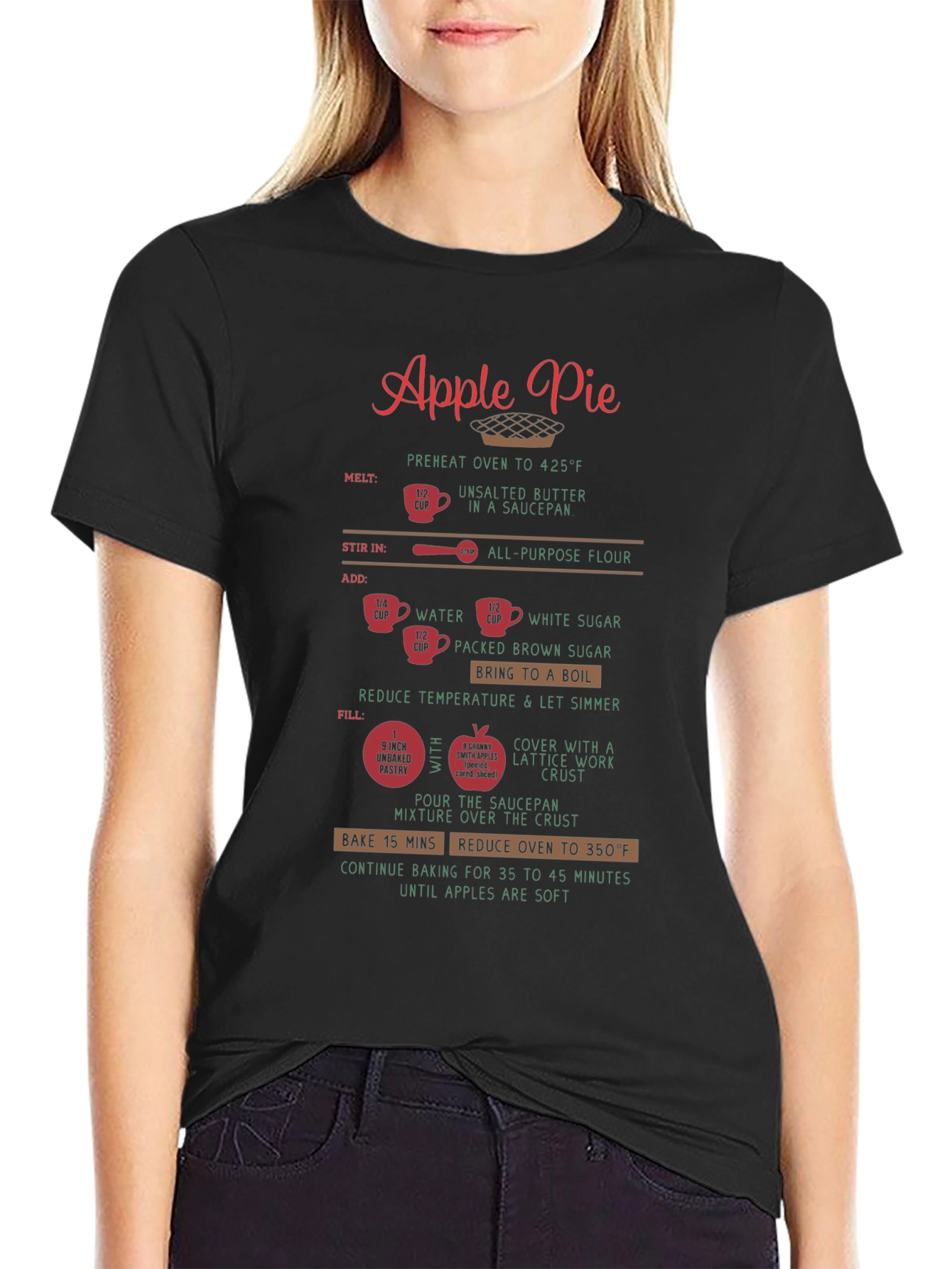 Apple Pie Recipe T-Shirt