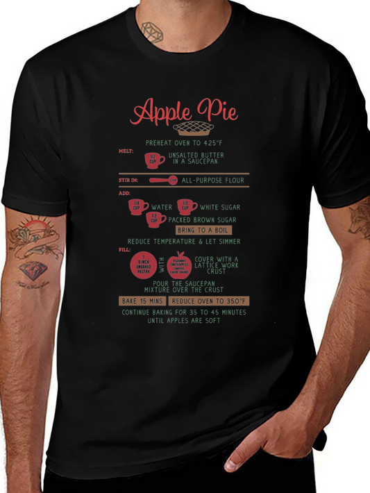 Apple Pie Recipe T-Shirt