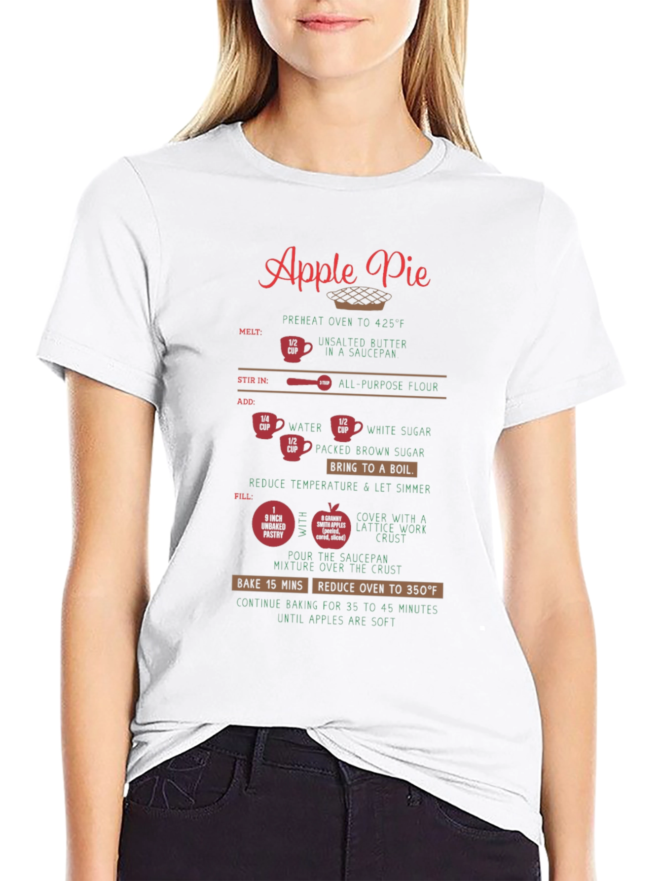 Apple Pie Recipe T-Shirt