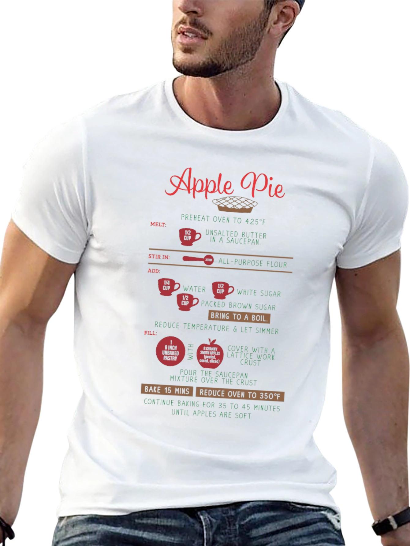 Apple Pie Recipe T-Shirt