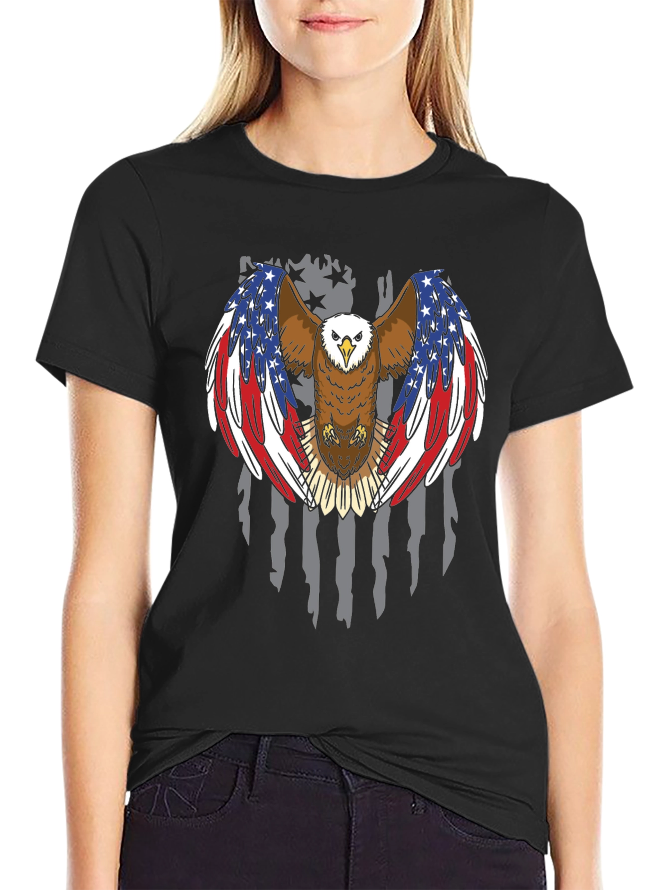American Eagle Patriotic Graphic Tee