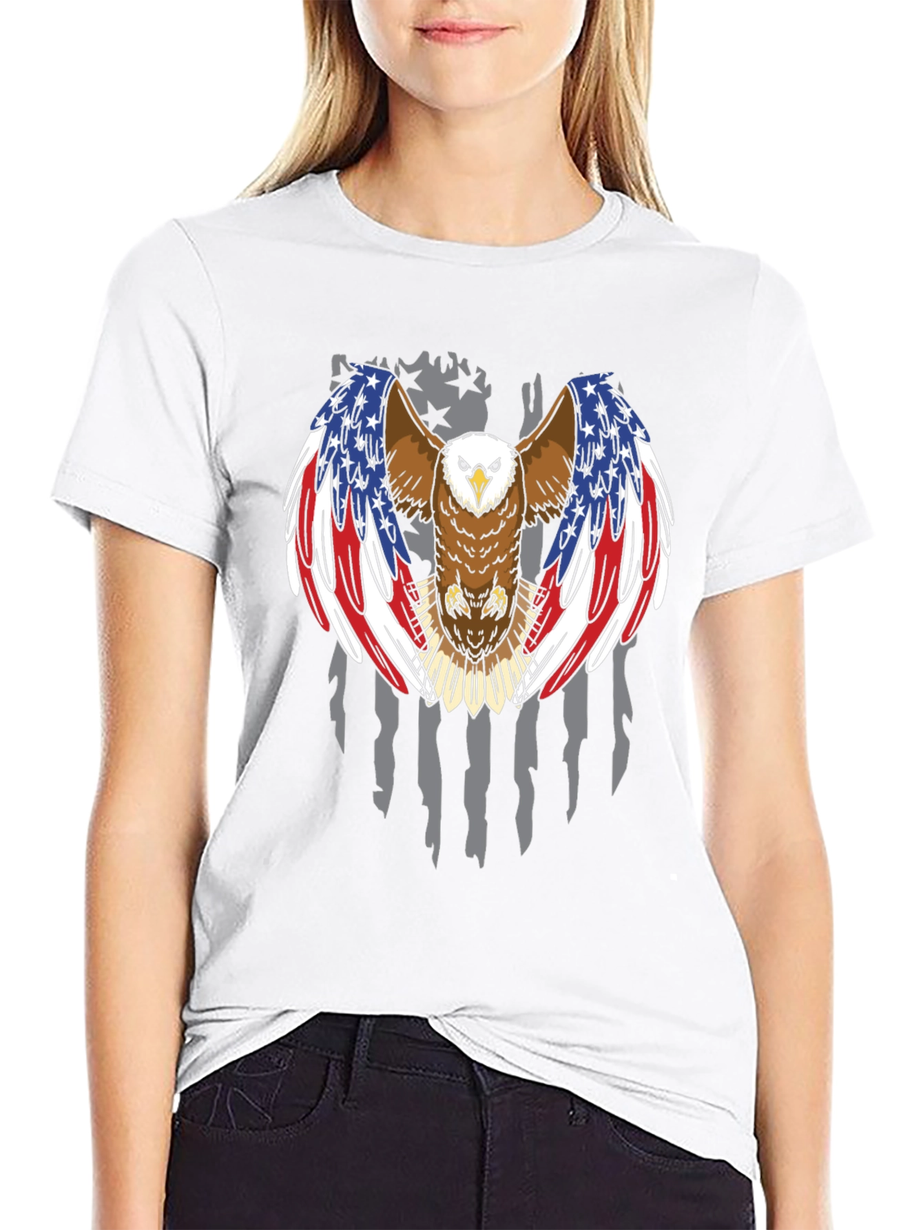 American Eagle Patriotic Graphic Tee