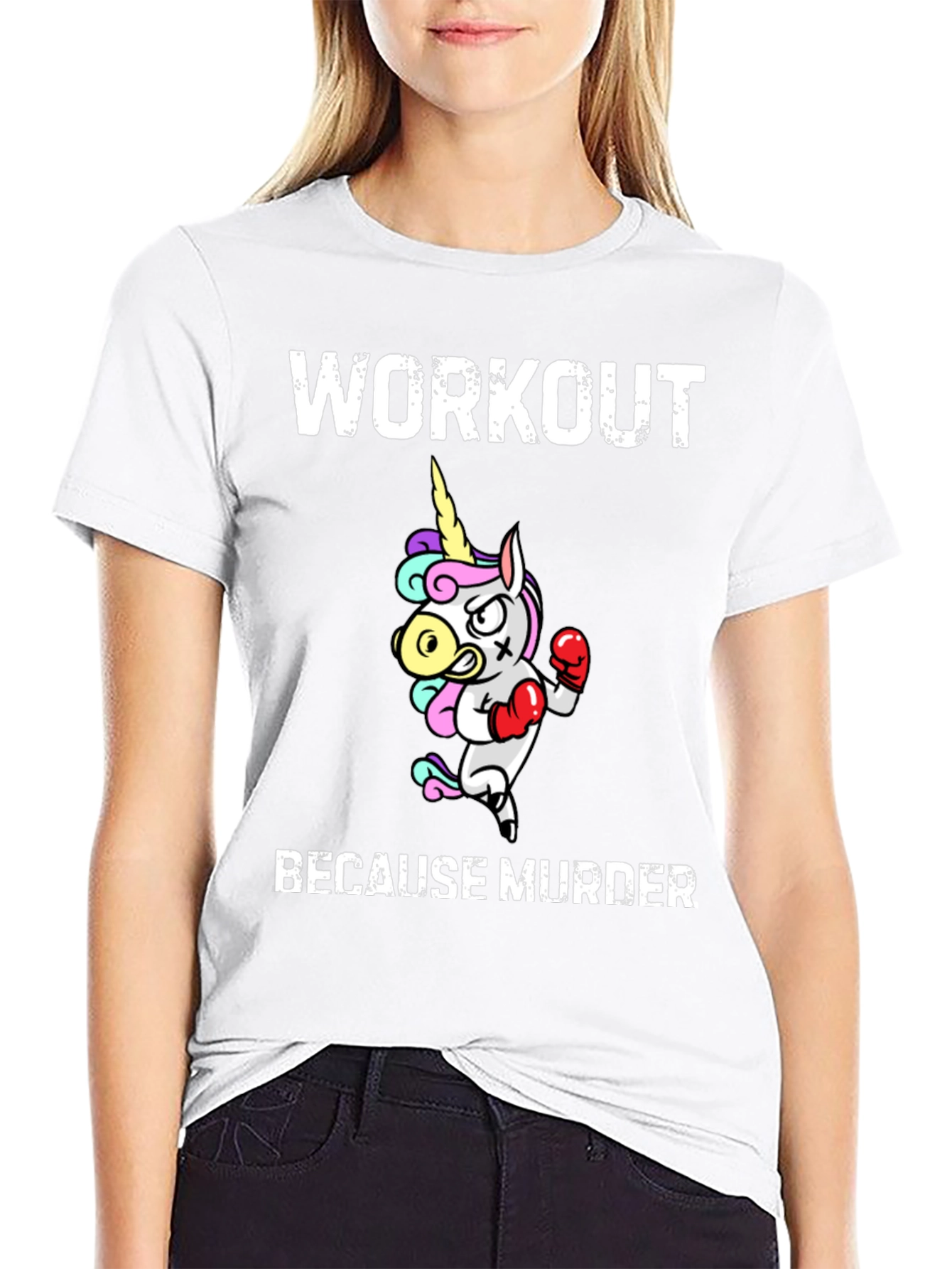 Workout Because Murder T-Shirt