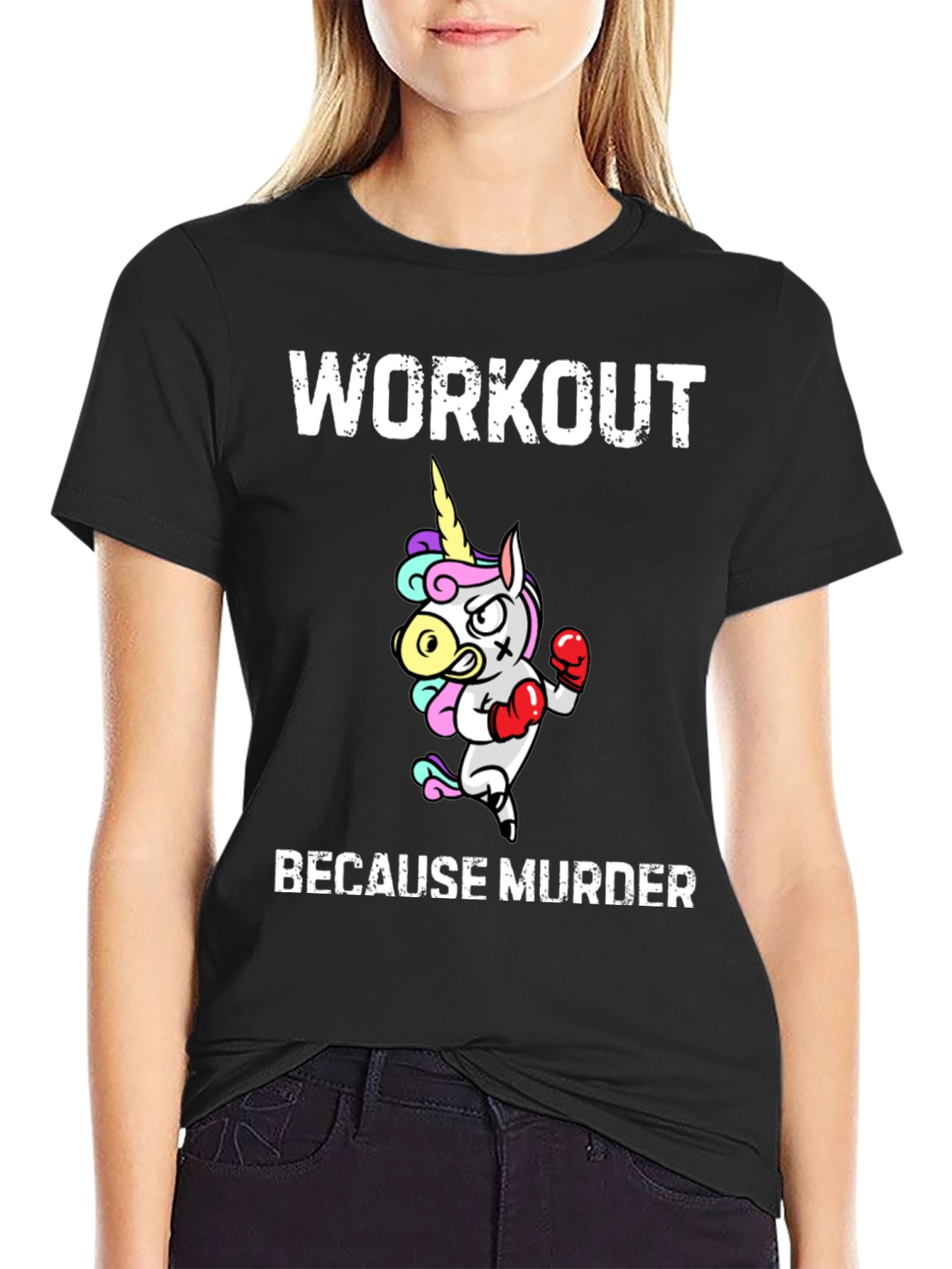 Workout Because Murder T-Shirt