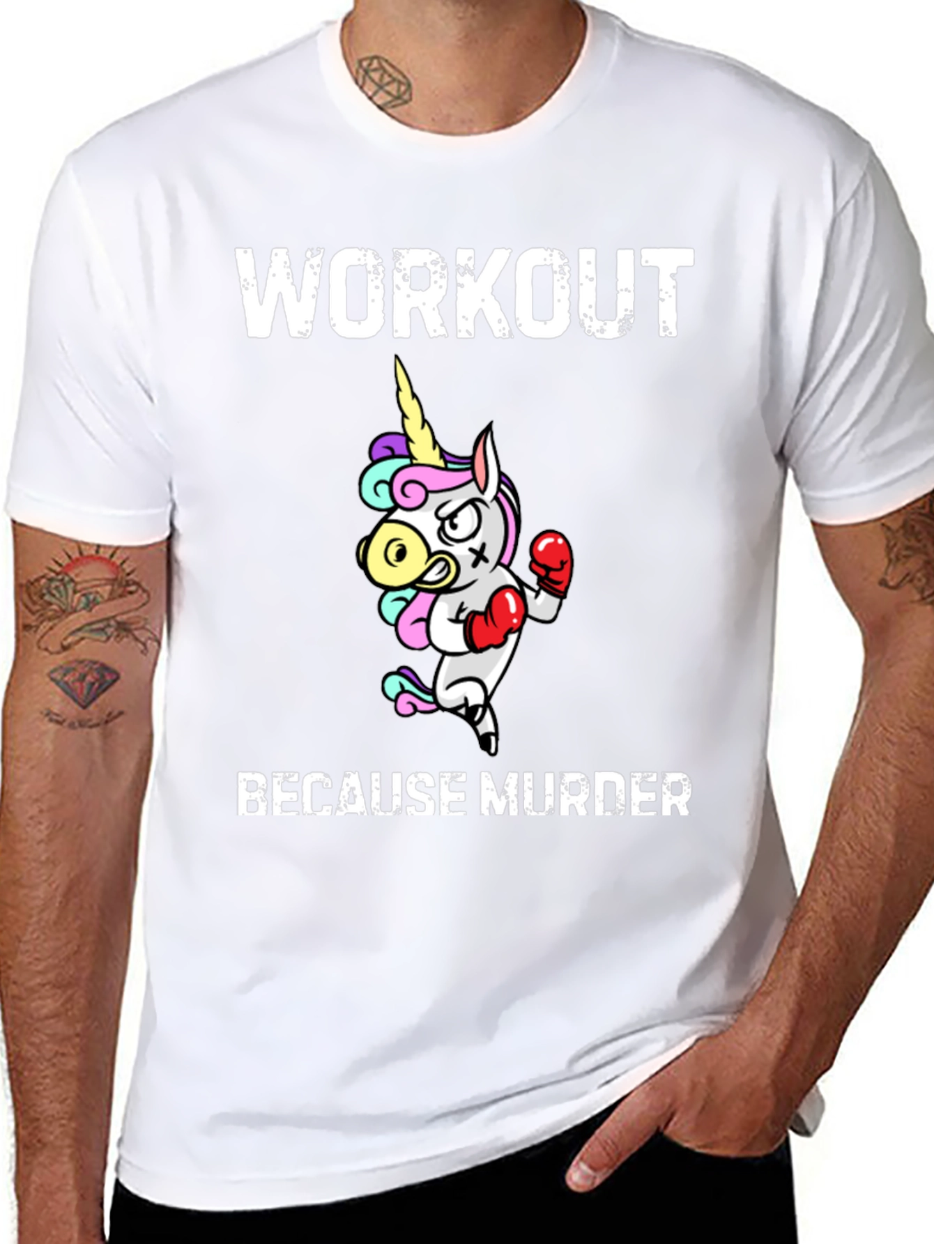Workout Because Murder T-Shirt