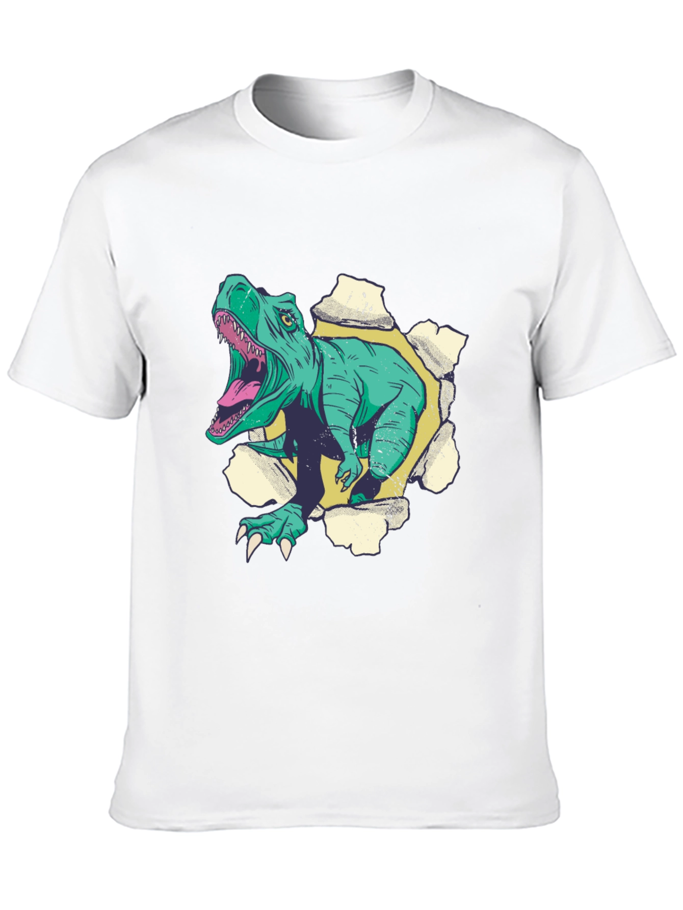 Dinosaur Graphic T-Shirt - Mens Black Tee