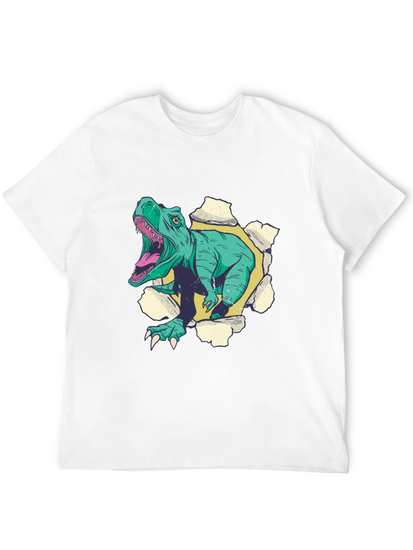 Dinosaur Graphic T-Shirt - Mens Black Tee