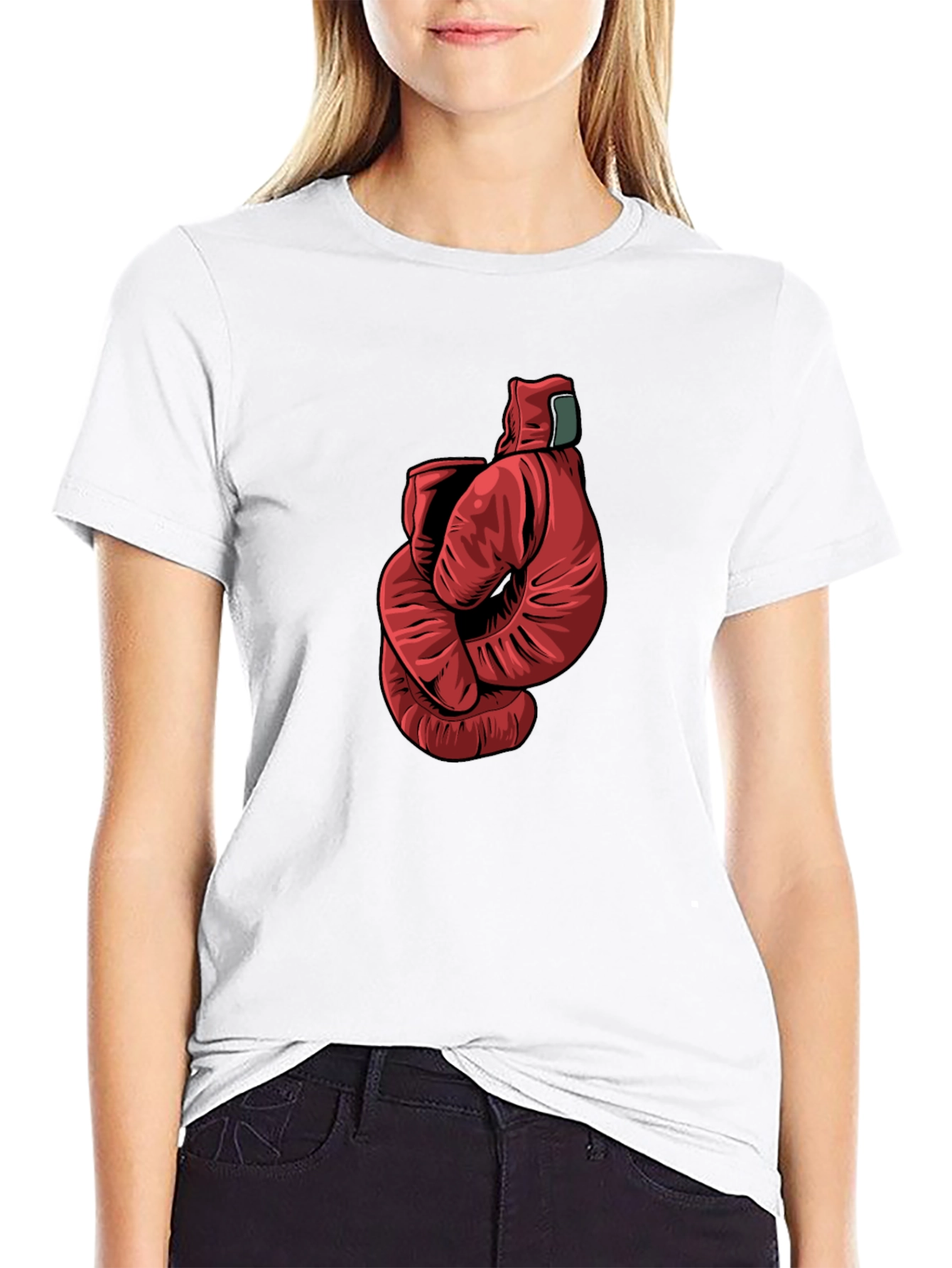 Boxing Gloves Graphic Tee - Mens Black T-Shirt
