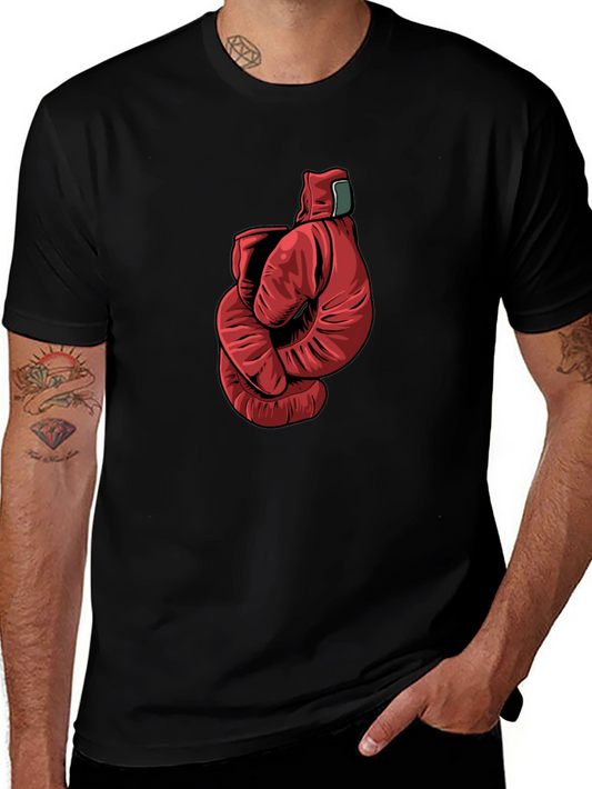 Boxing Gloves Graphic Tee - Mens Black T-Shirt
