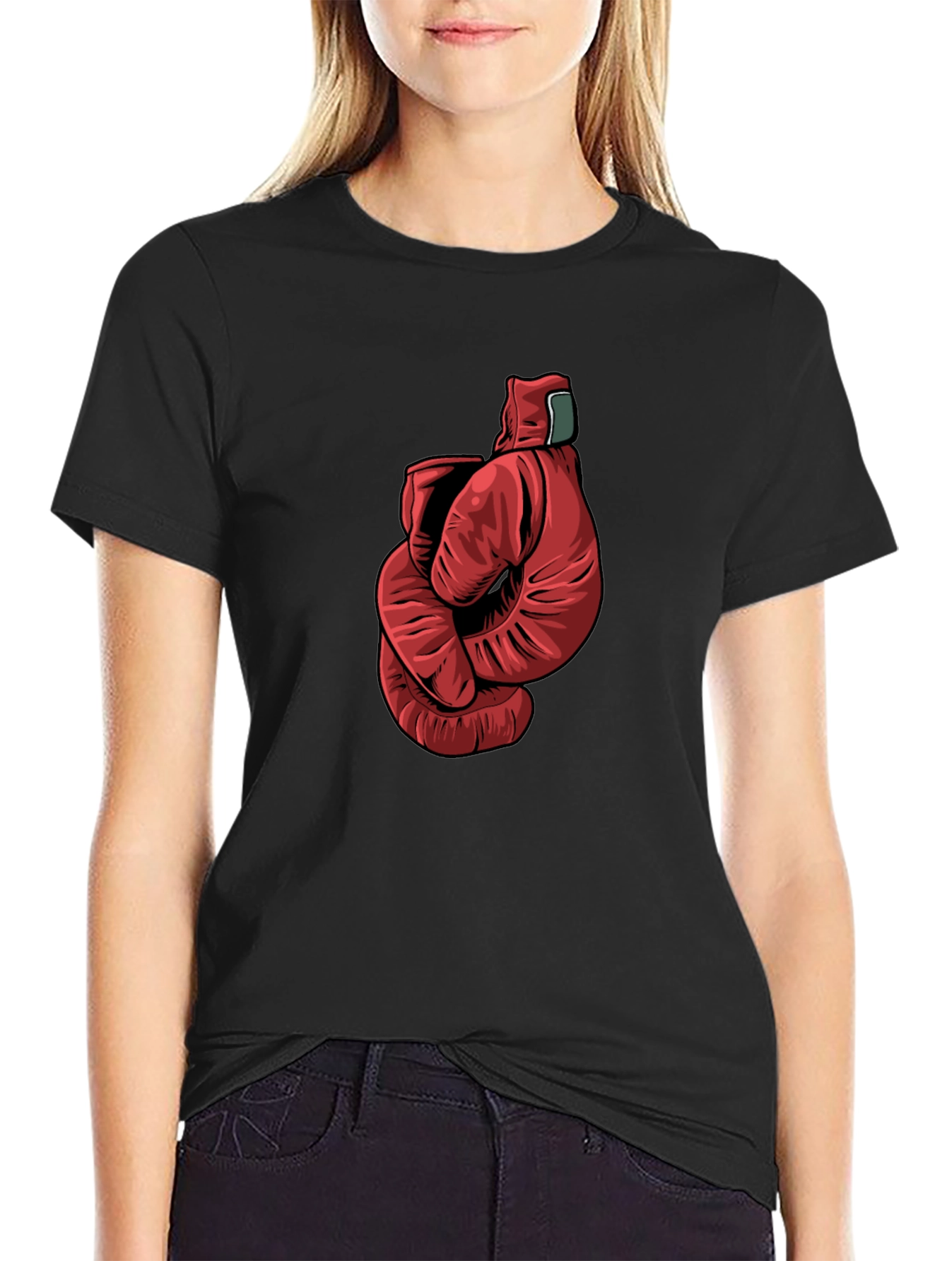 Boxing Gloves Graphic Tee - Mens Black T-Shirt
