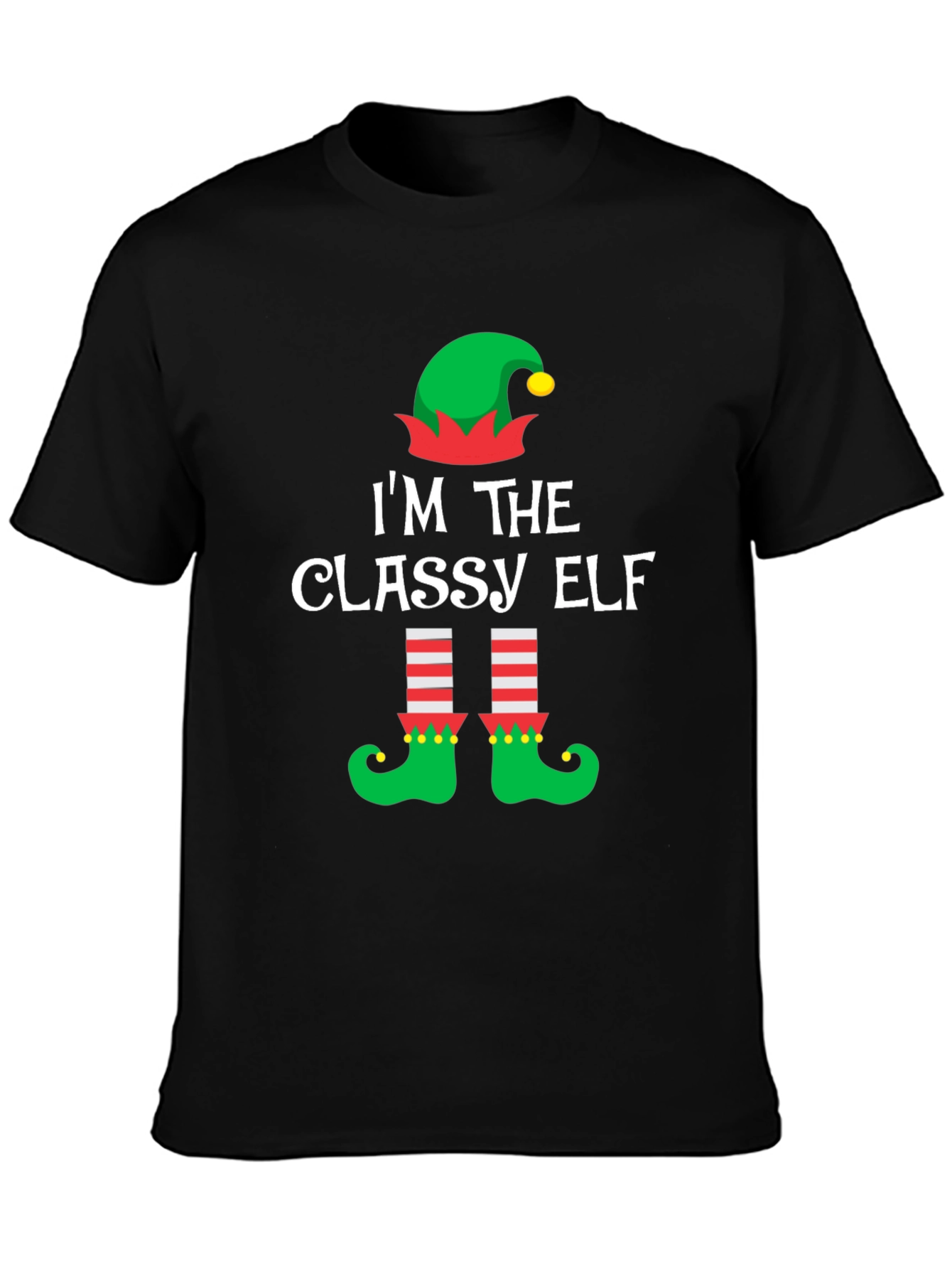 Classy Elf Christmas T-Shirt - Holiday Festive Tee