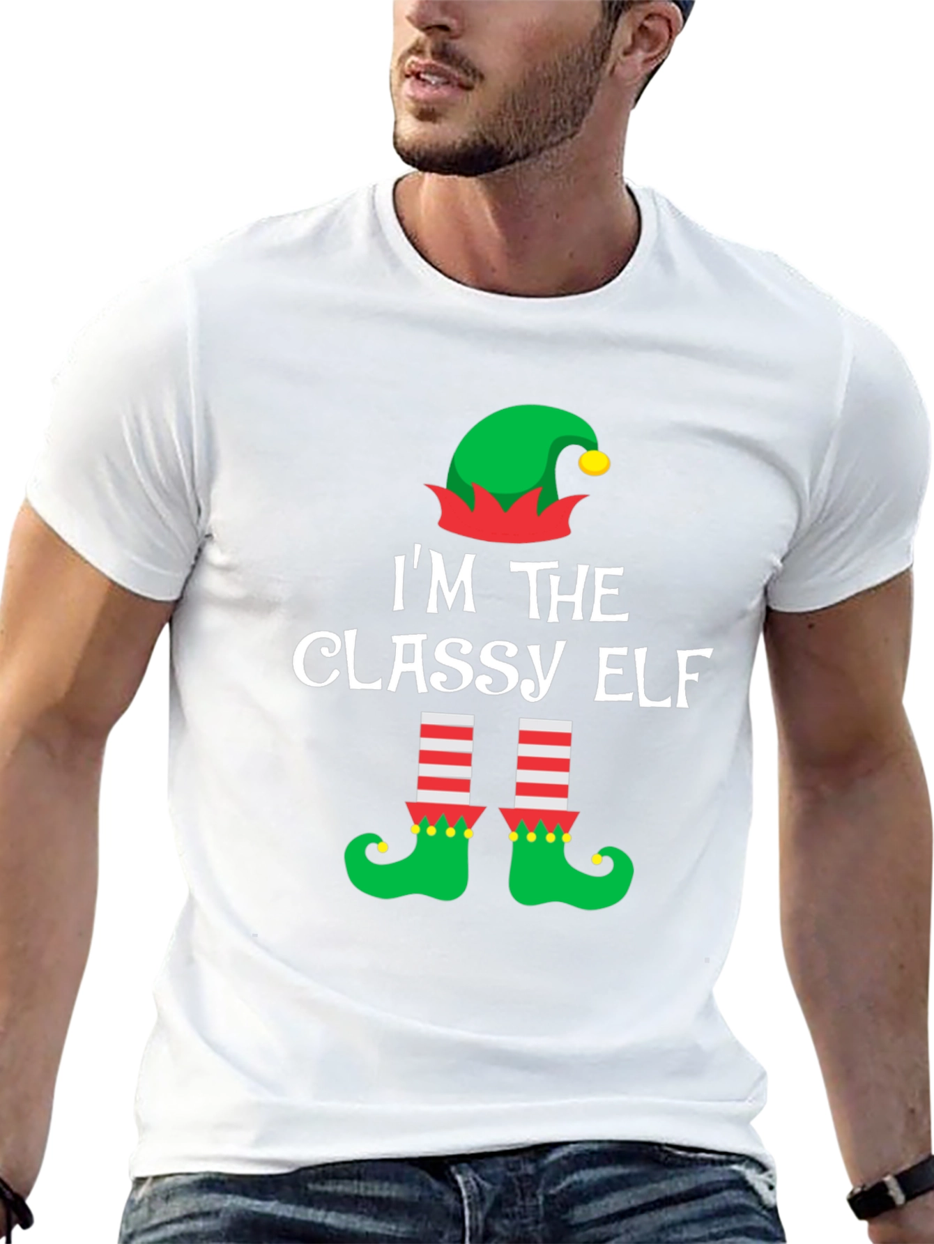 Classy Elf Christmas T-Shirt - Holiday Festive Tee