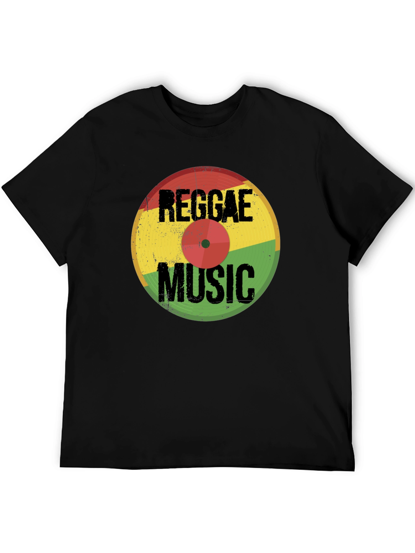 Reggae Music Vinyl Record Graphic T-Shirt