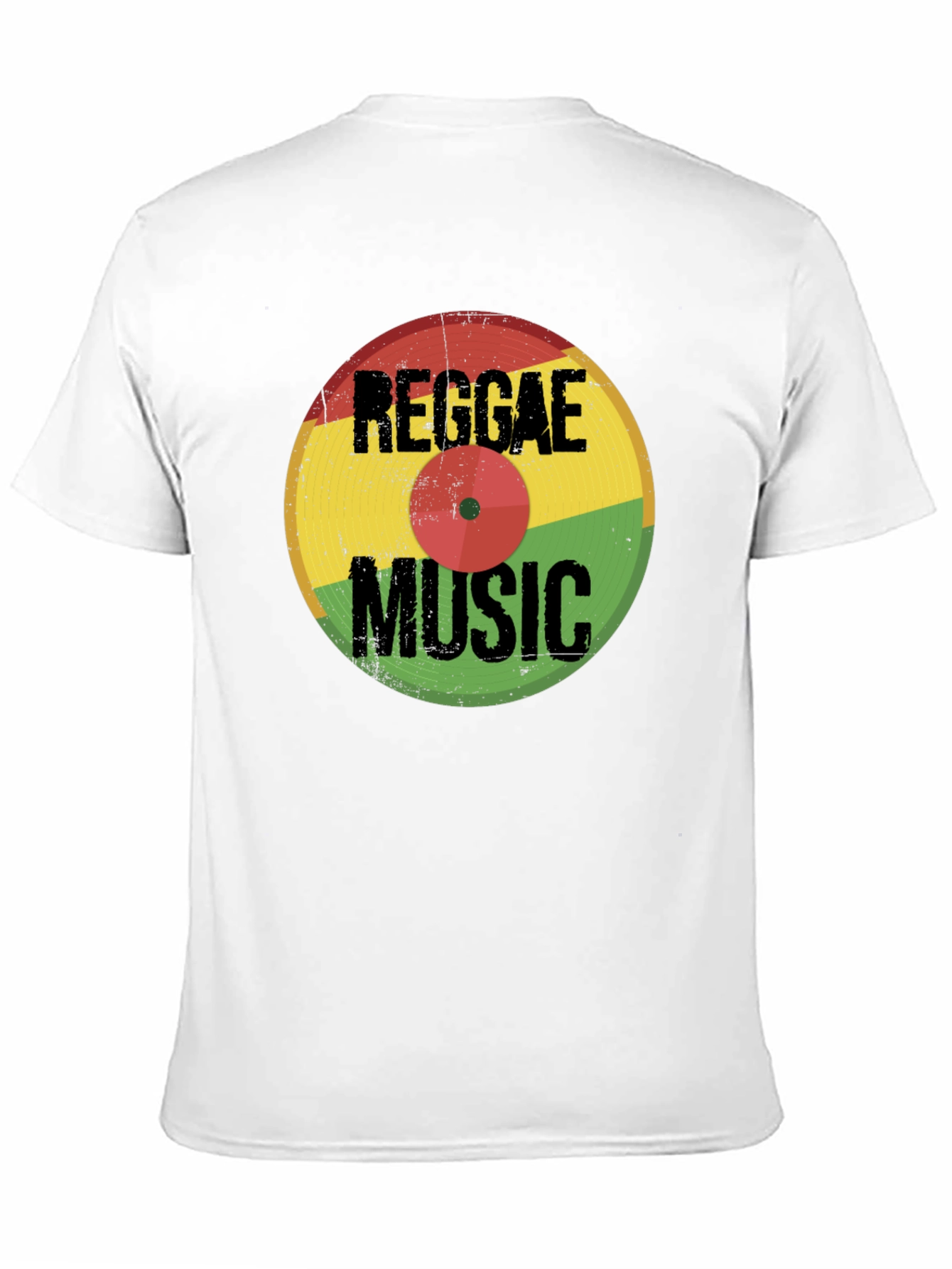 Reggae Music Vinyl Record Graphic T-Shirt