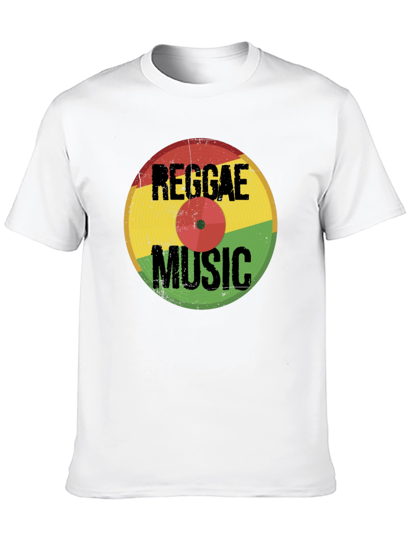 Reggae Music Vinyl Record Graphic T-Shirt