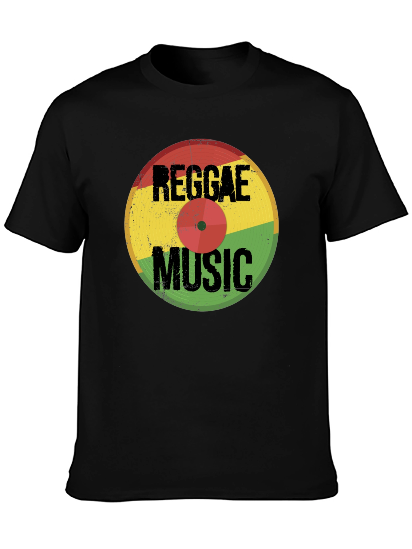 Reggae Music Vinyl Record Graphic T-Shirt