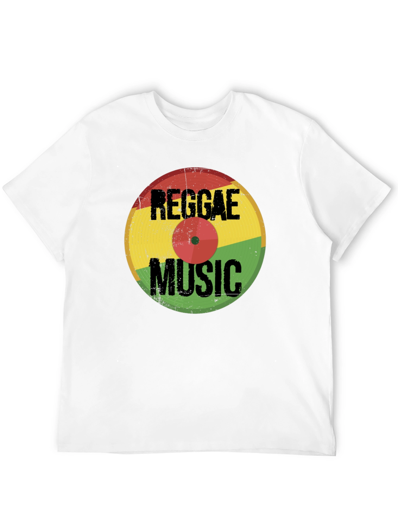 Reggae Music Vinyl Record Graphic T-Shirt