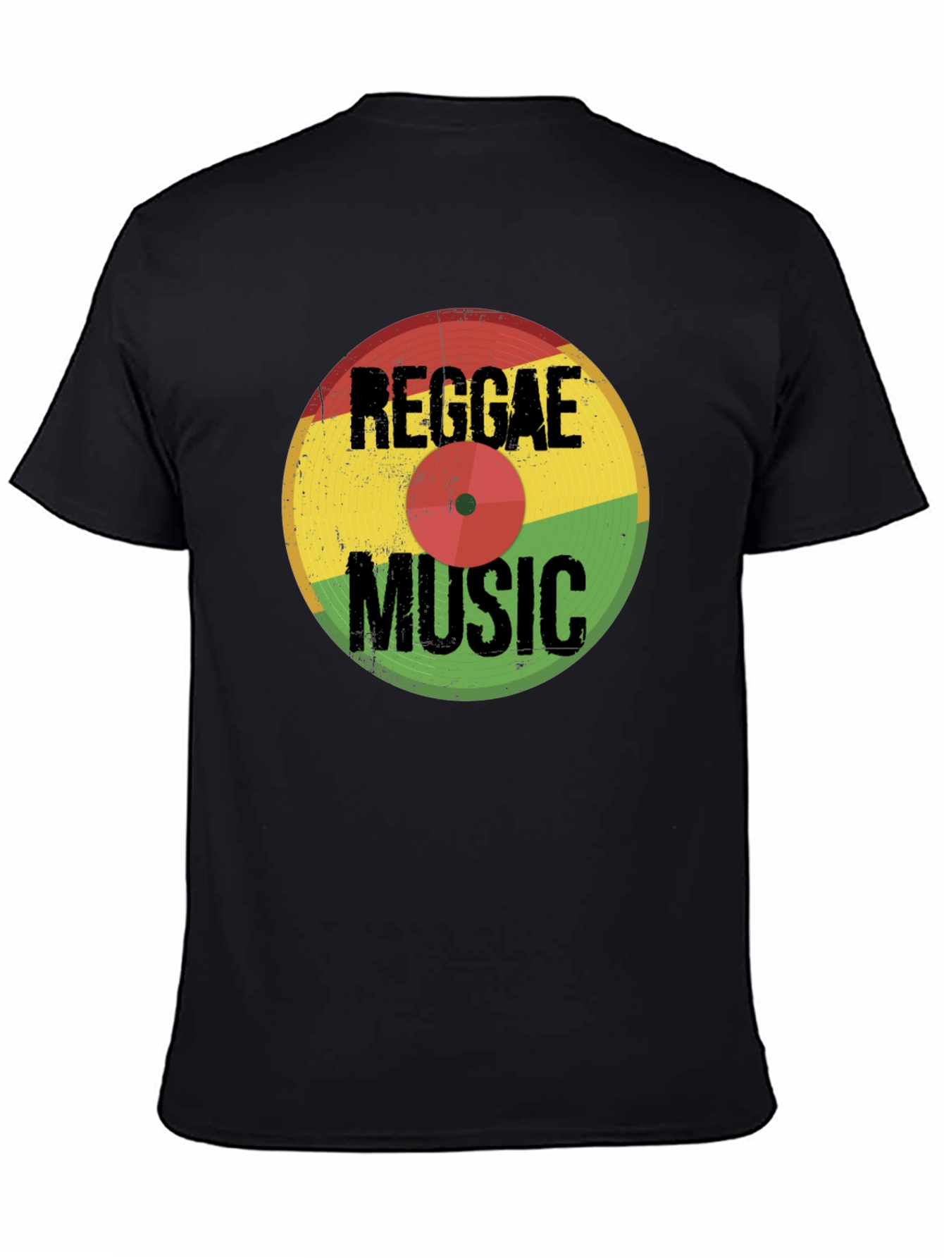Reggae Music Vinyl Record Graphic T-Shirt