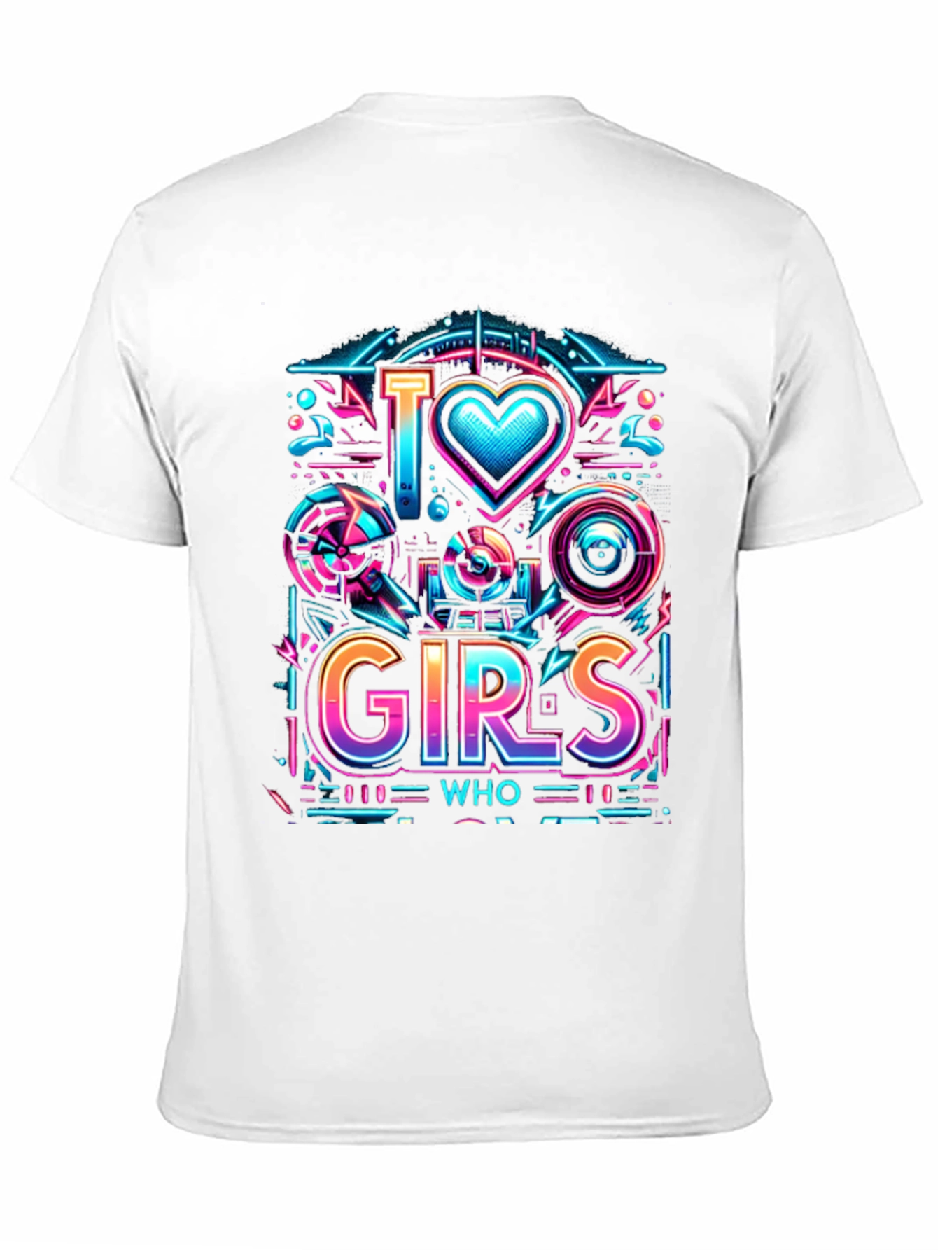 I Love Girls Who Geek Graphic T-Shirt
