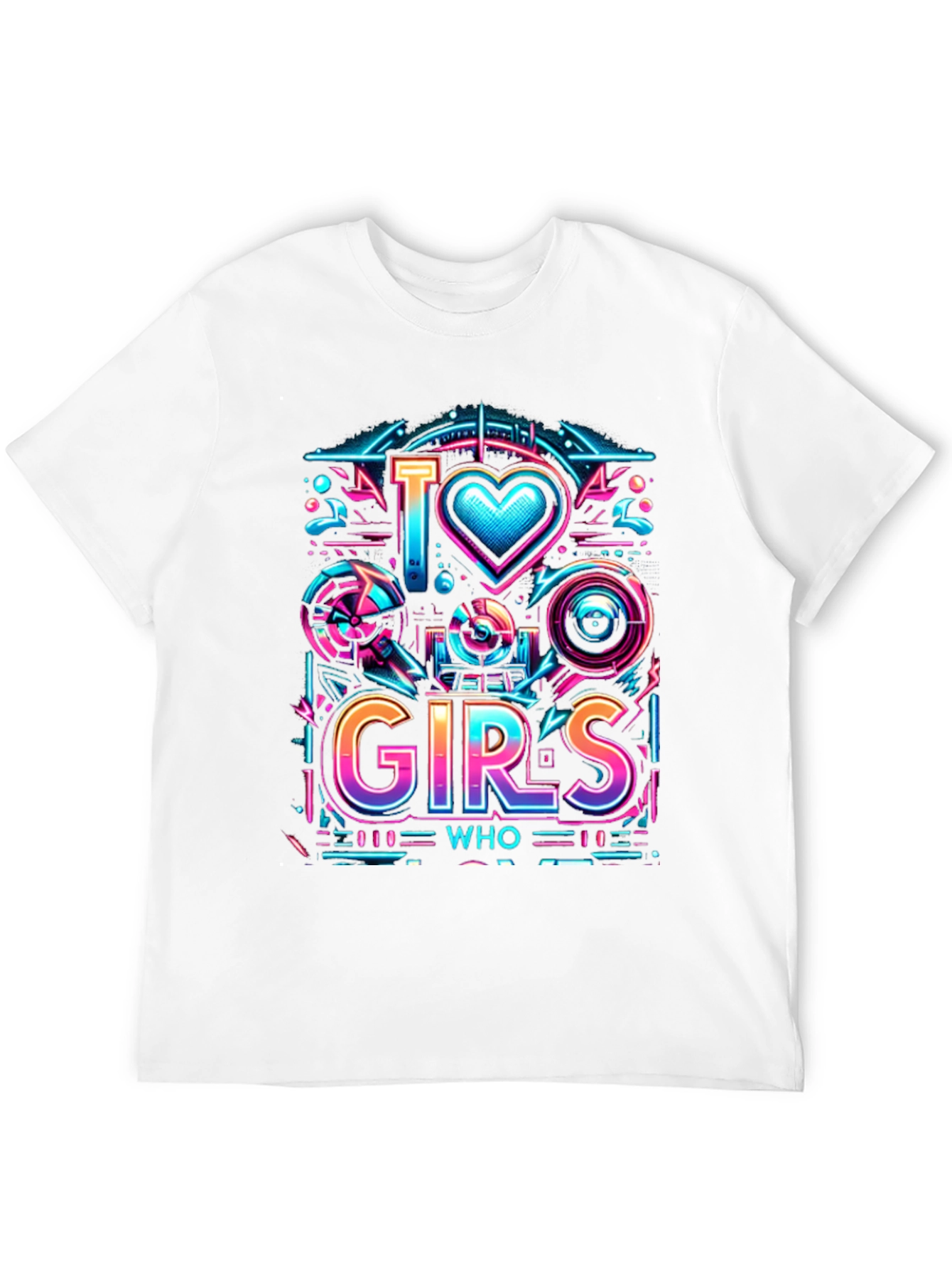 I Love Girls Who Geek Graphic T-Shirt