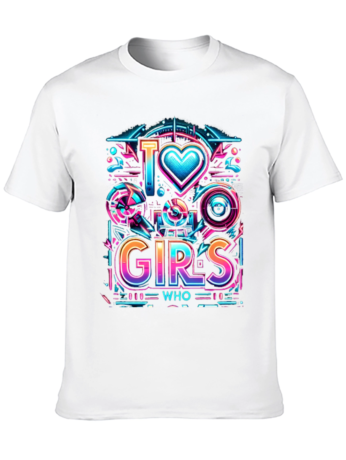 I Love Girls Who Geek Graphic T-Shirt
