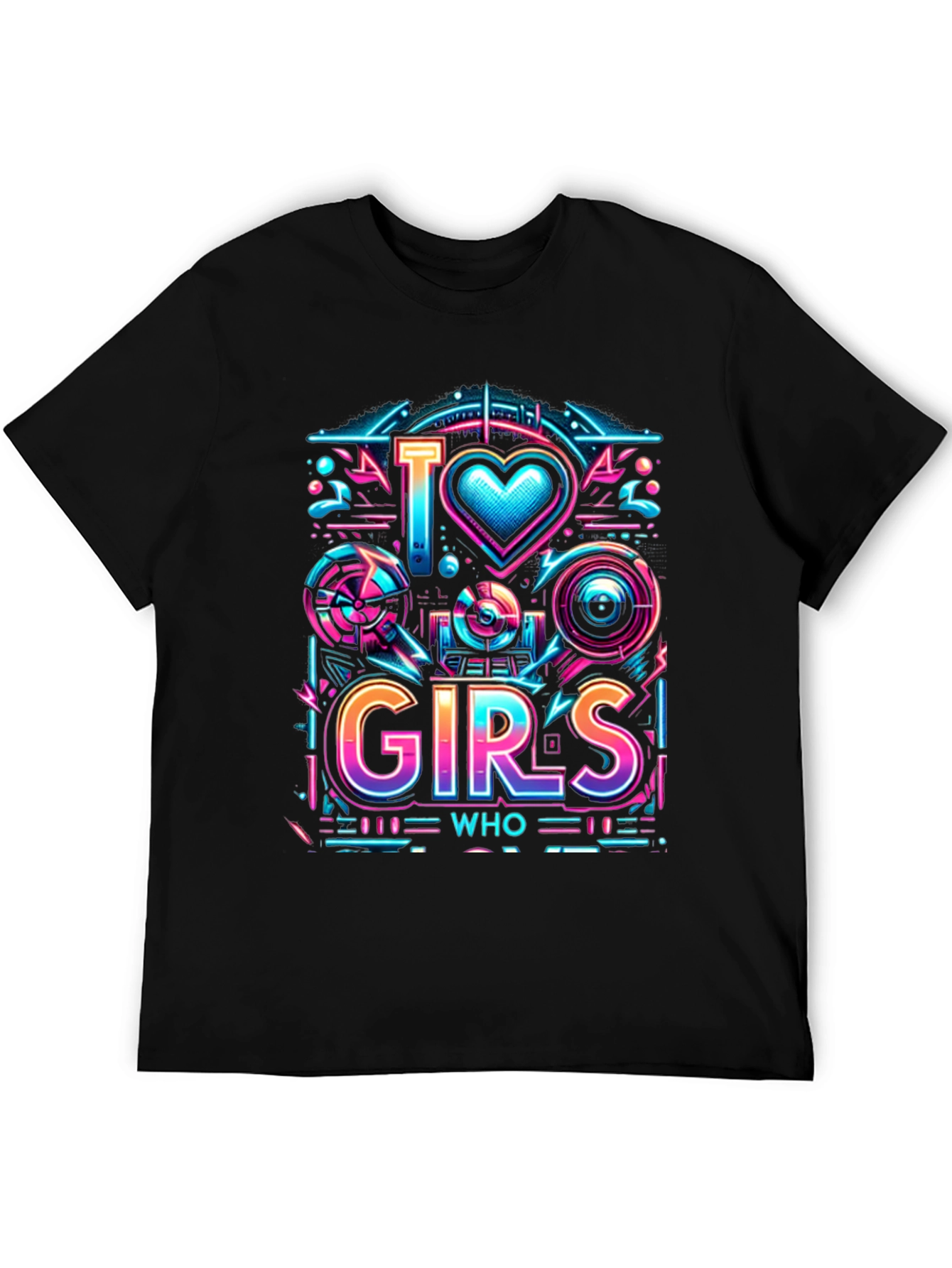 I Love Girls Who Geek Graphic T-Shirt
