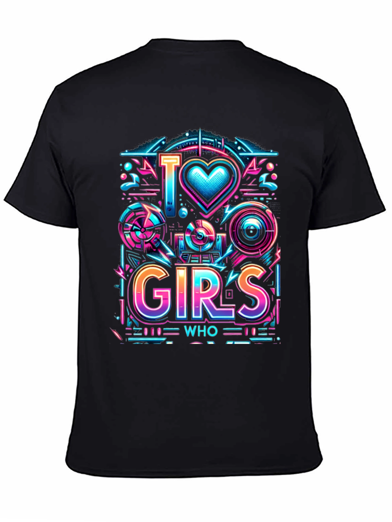 I Love Girls Who Geek Graphic T-Shirt