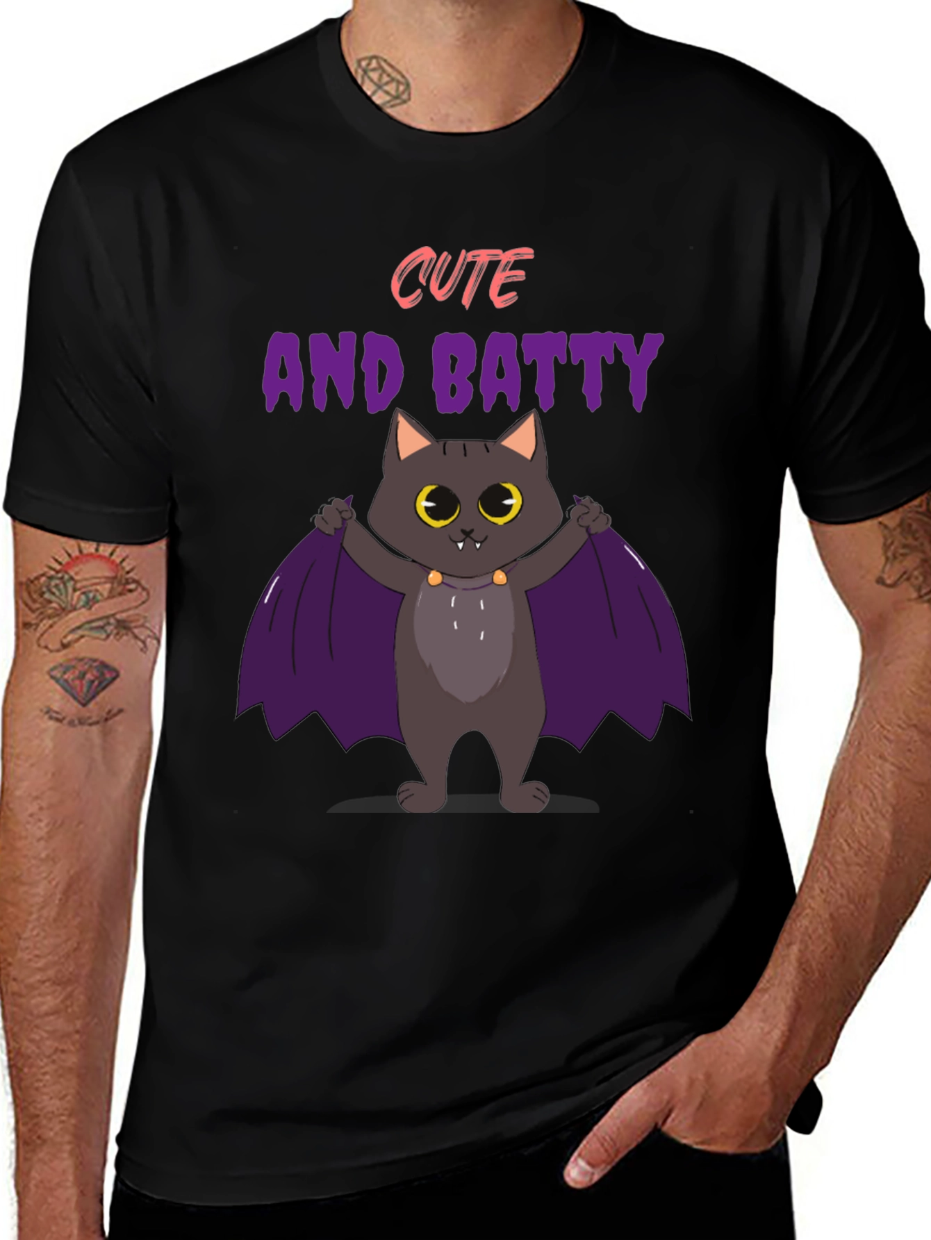 Cute and Batty Black T-Shirt