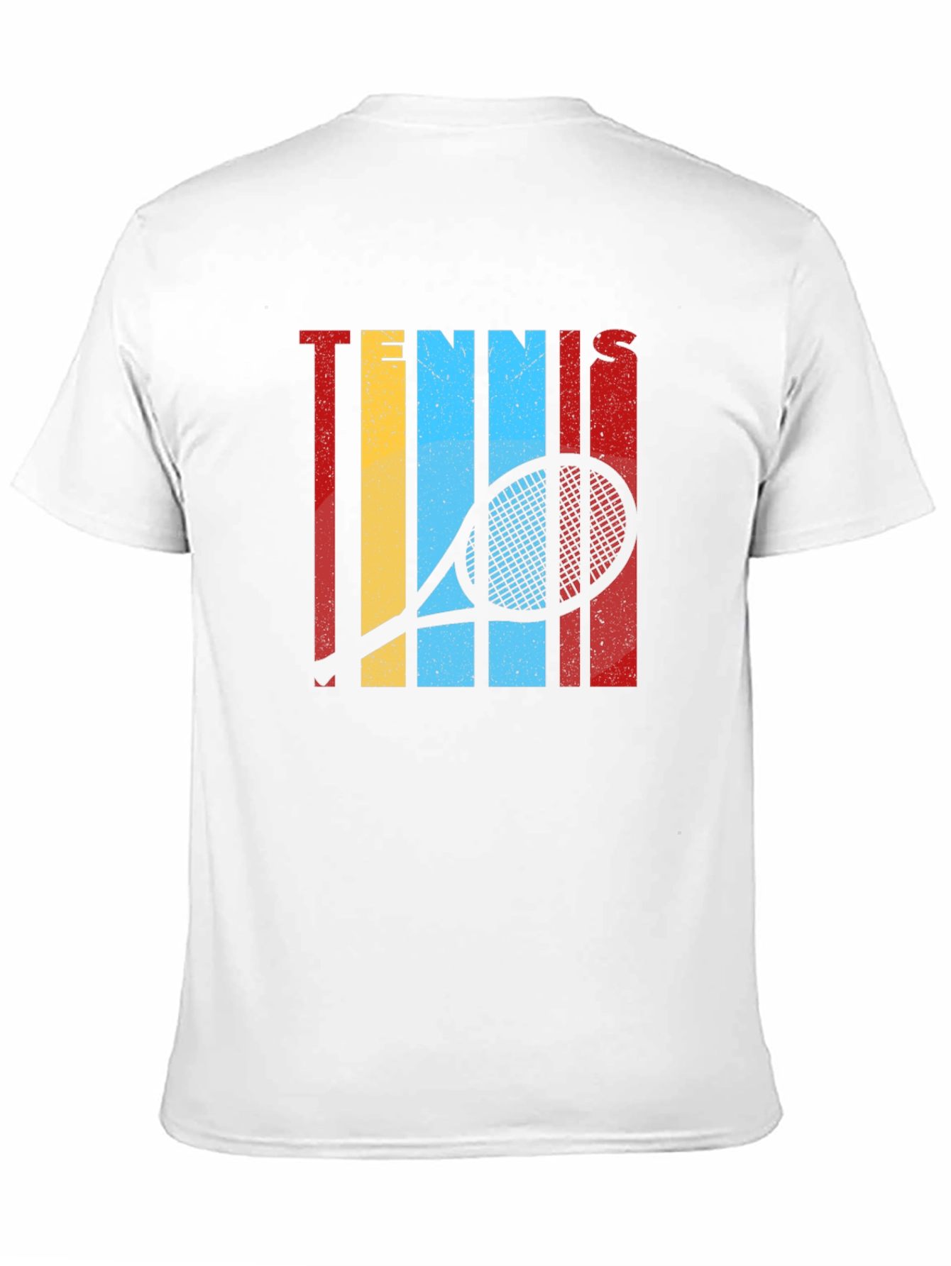 Retro Tennis Racket Graphic T-Shirt