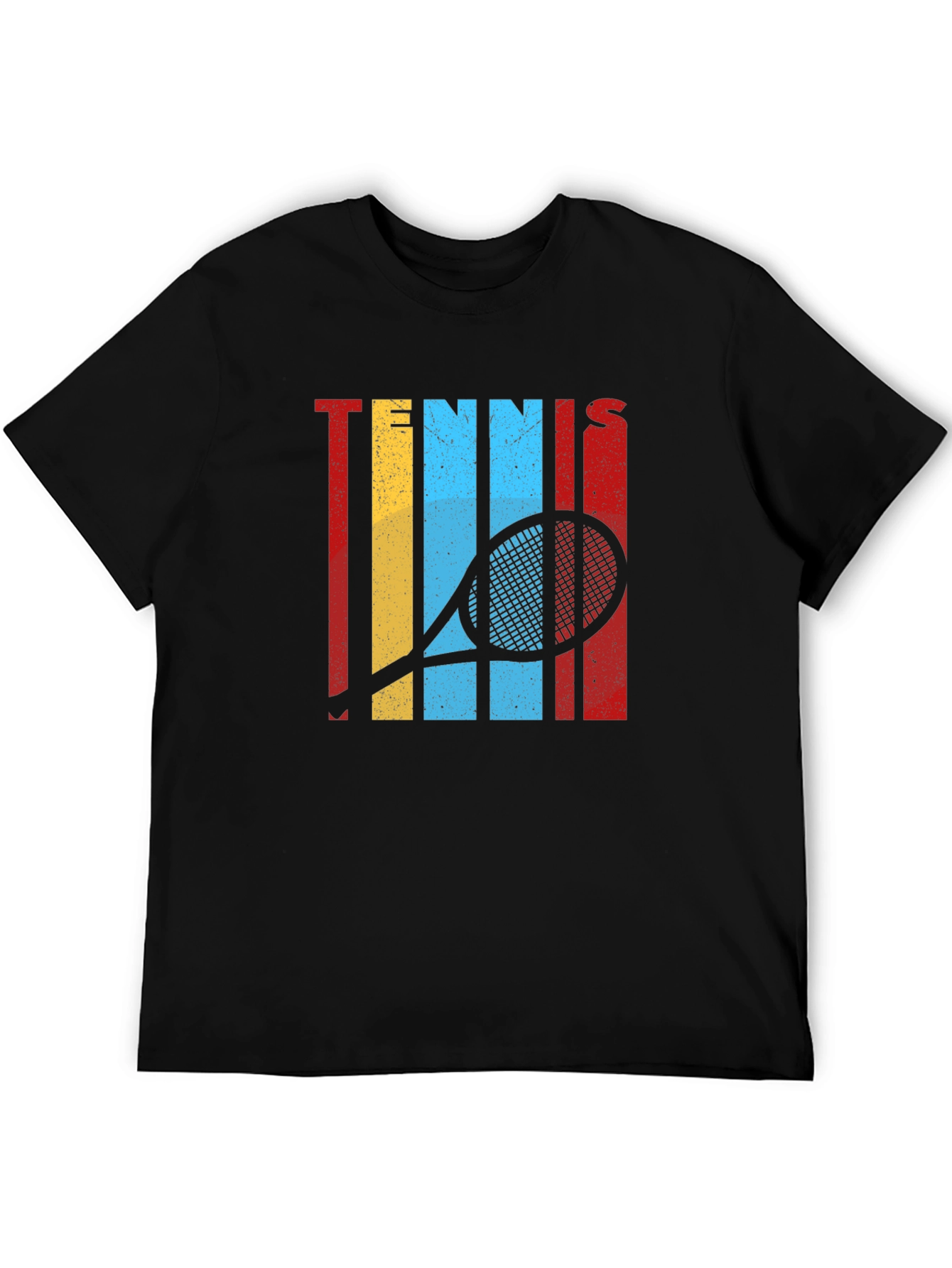 Retro Tennis Racket Graphic T-Shirt
