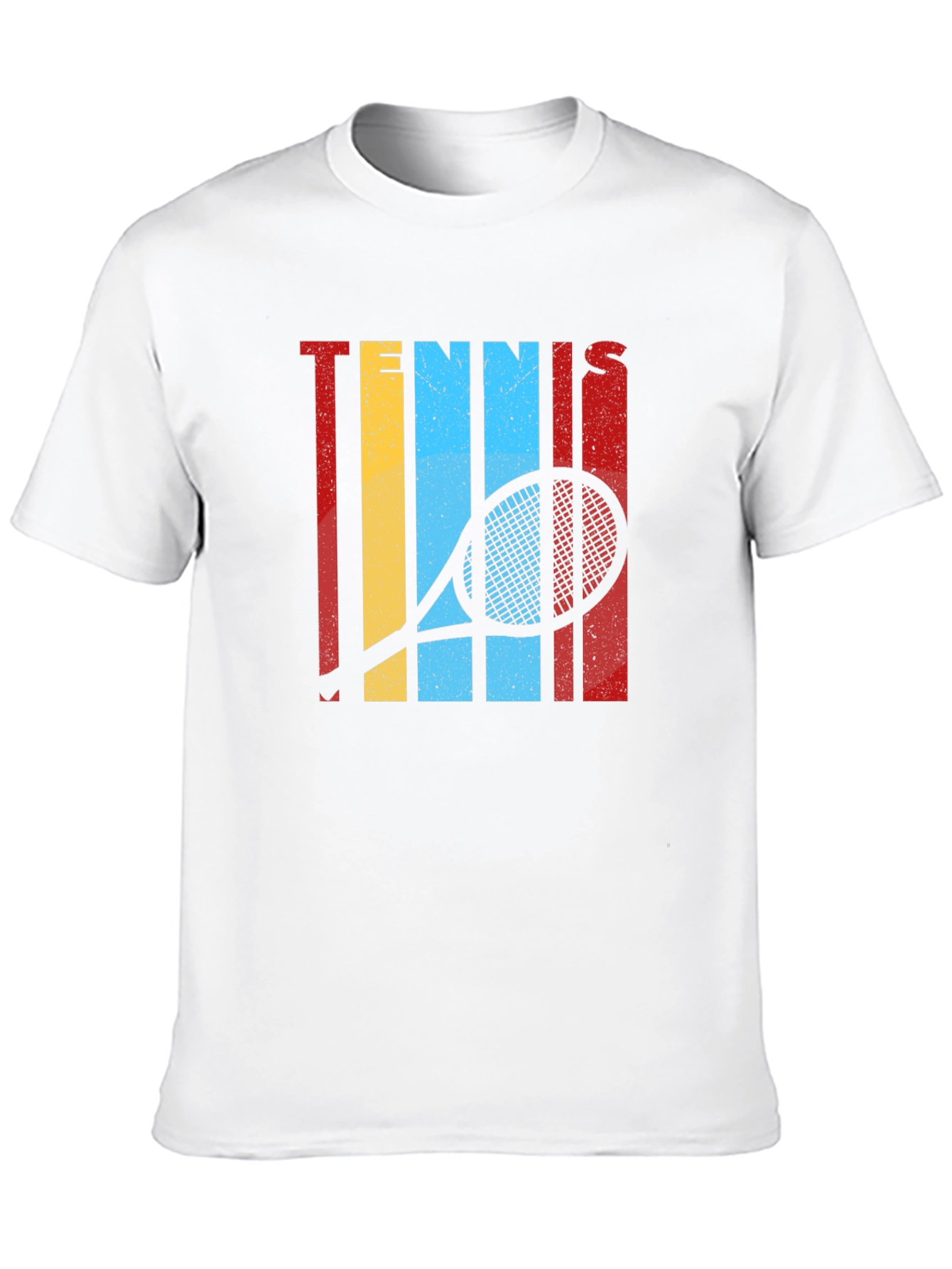 Retro Tennis Racket Graphic T-Shirt
