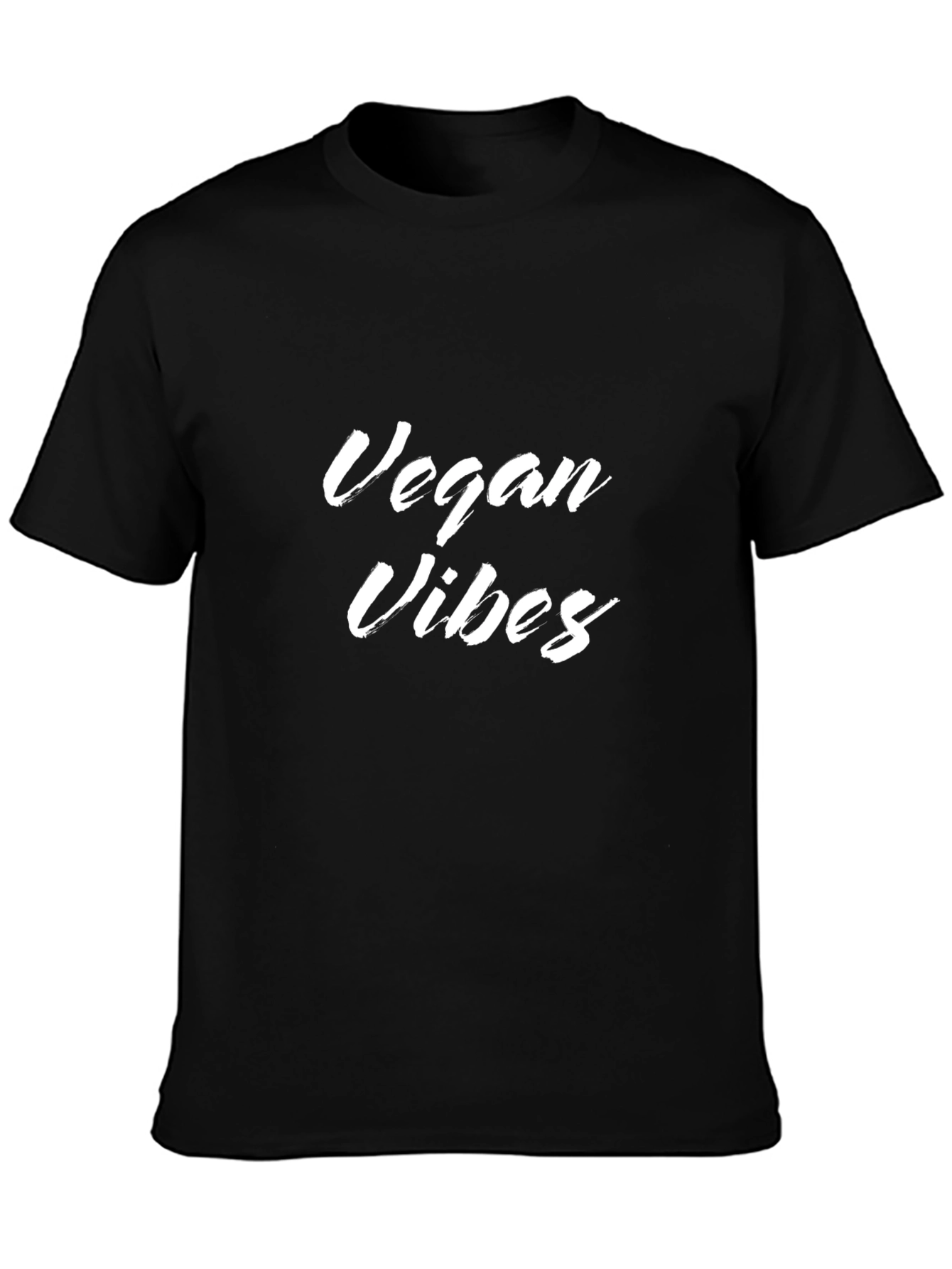 Vegan Vibes Graphic T-Shirt - Black