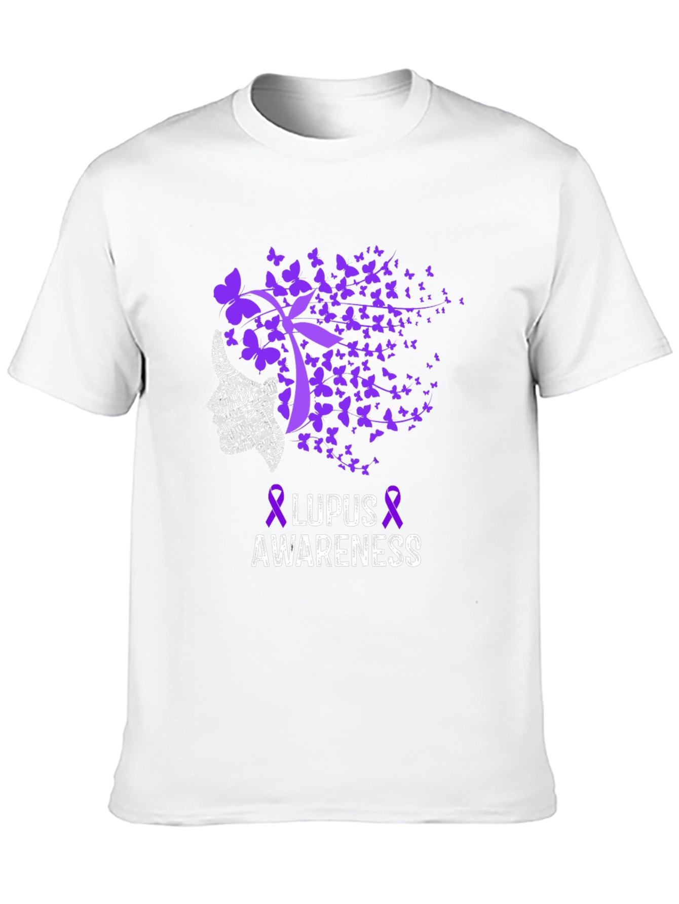 Lupus Awareness Butterfly Ribbon T-Shirt