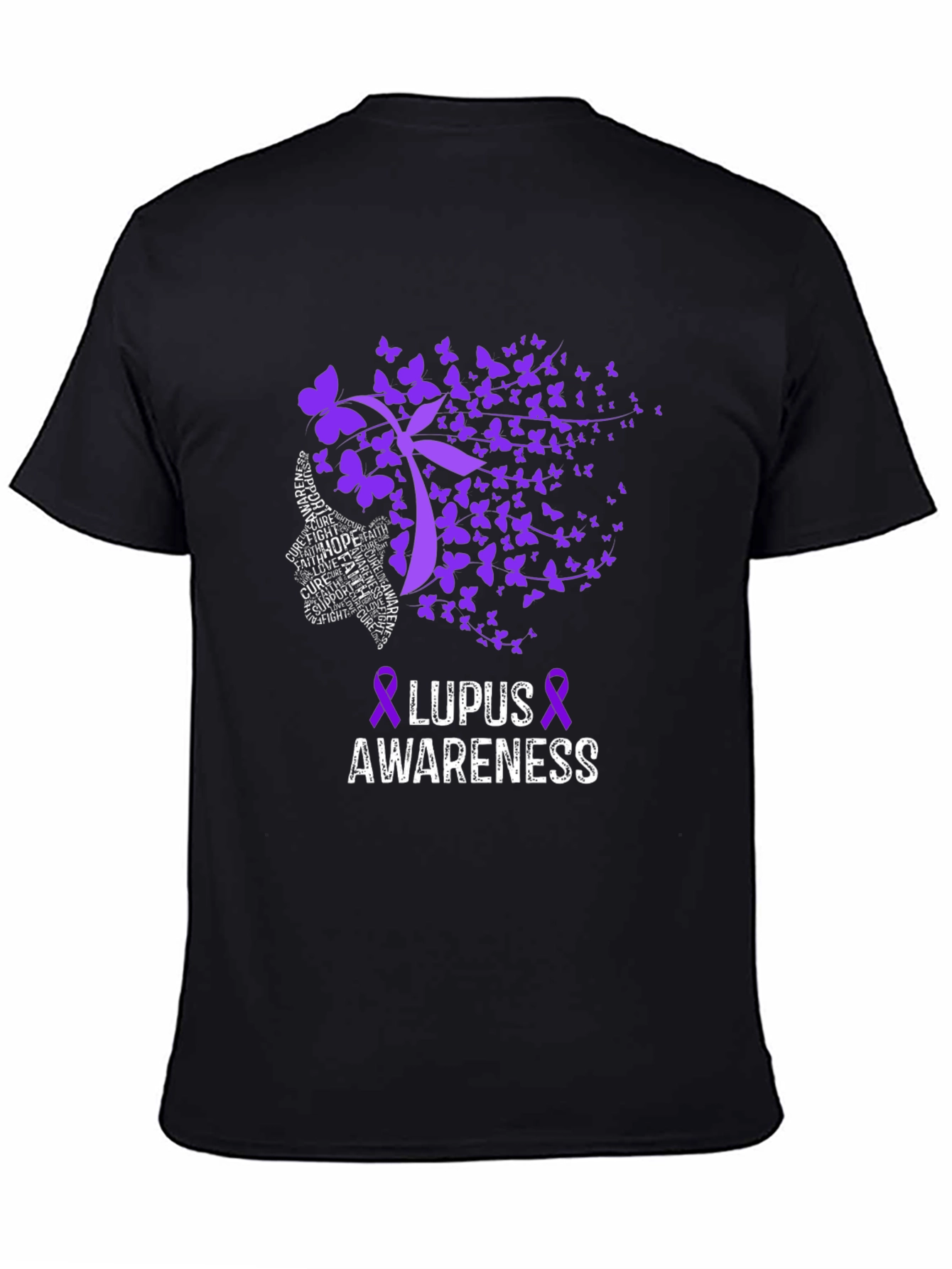 Lupus Awareness Butterfly Ribbon T-Shirt