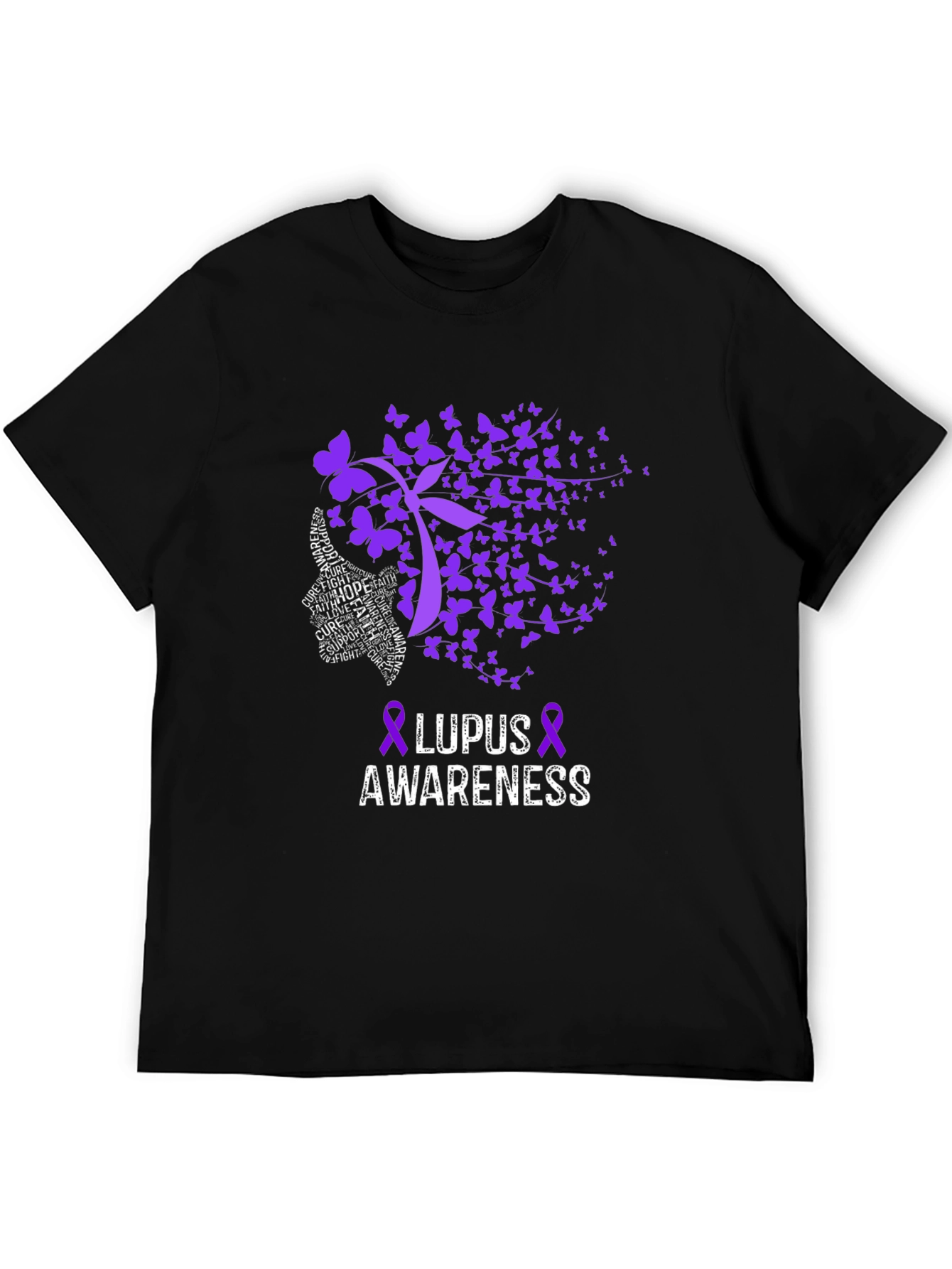 Lupus Awareness Butterfly Ribbon T-Shirt