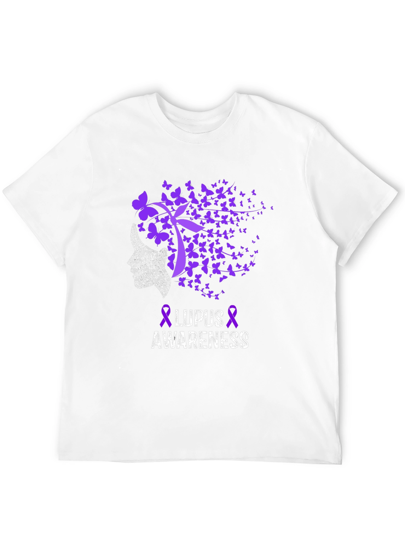 Lupus Awareness Butterfly Ribbon T-Shirt