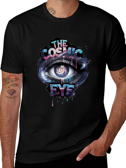 Cosmic Eye Graphic Black T-Shirt