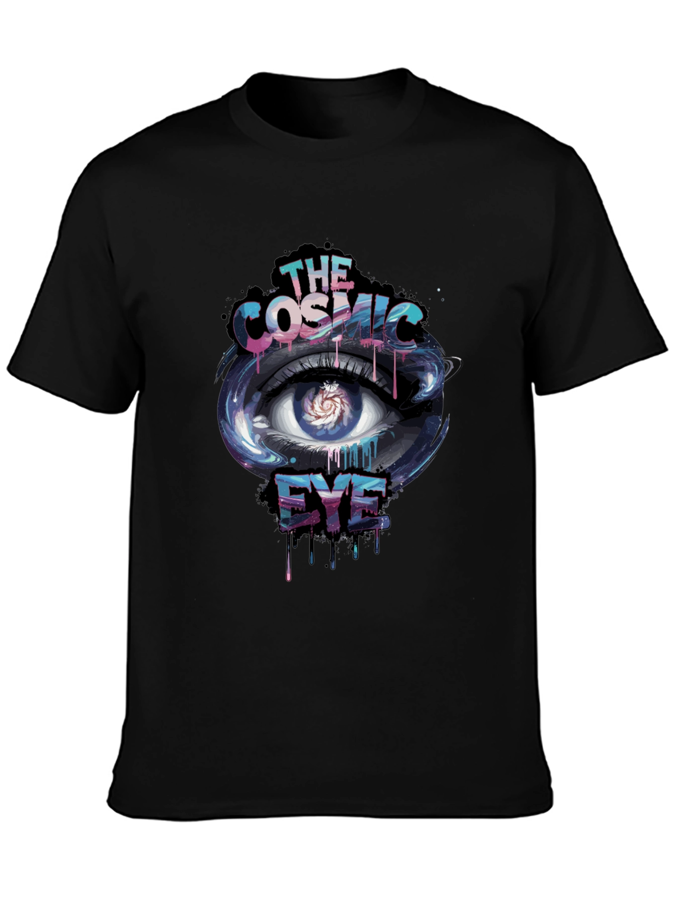 Cosmic Eye Graphic Black T-Shirt
