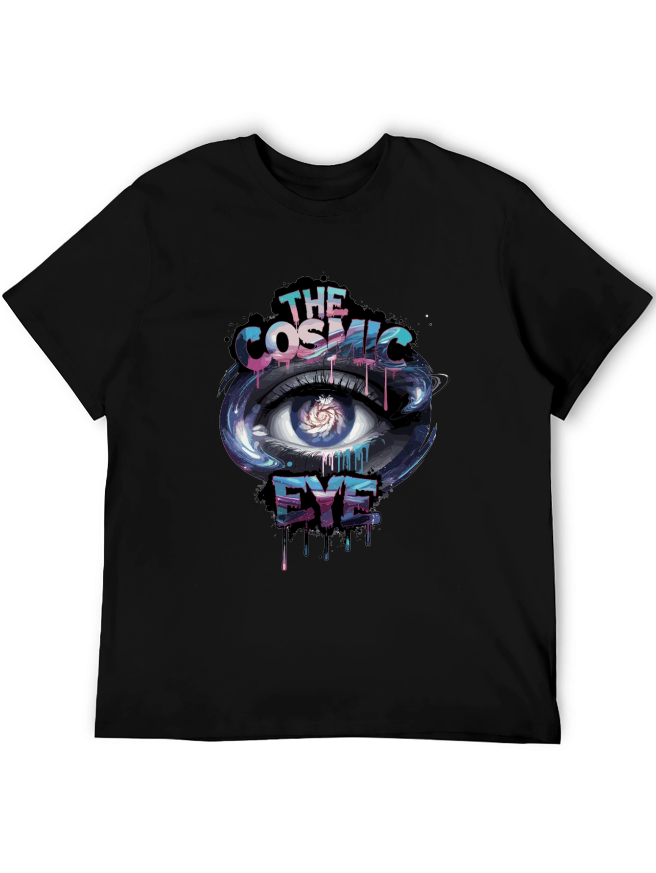 Cosmic Eye Graphic Black T-Shirt