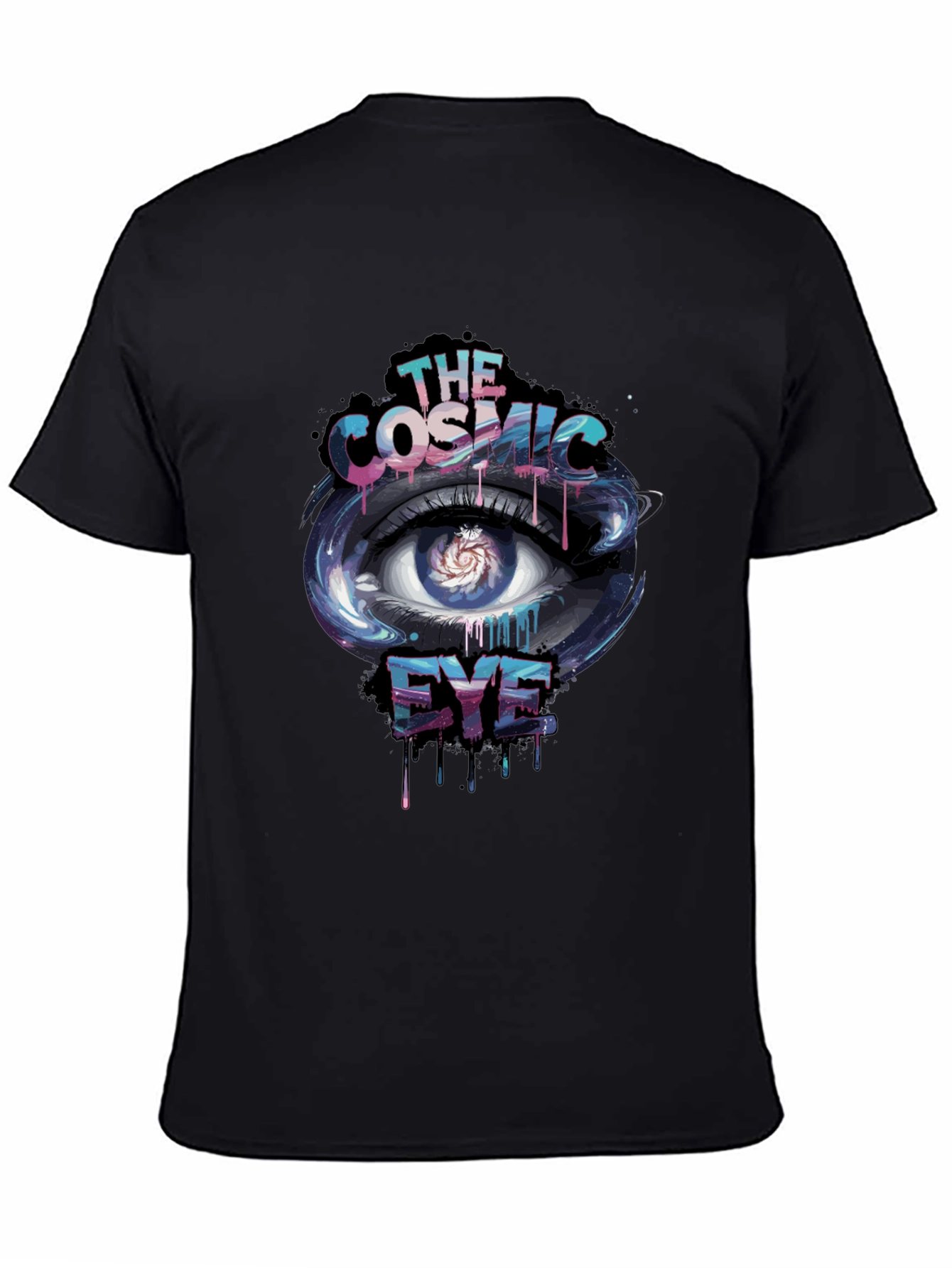 Cosmic Eye Graphic Black T-Shirt