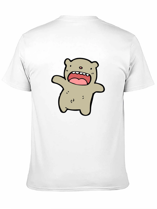 Cartoon Bear Black T-Shirt