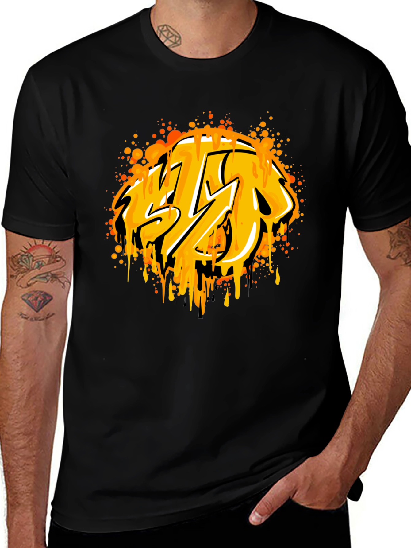 Bold Graphic Black T-Shirt
