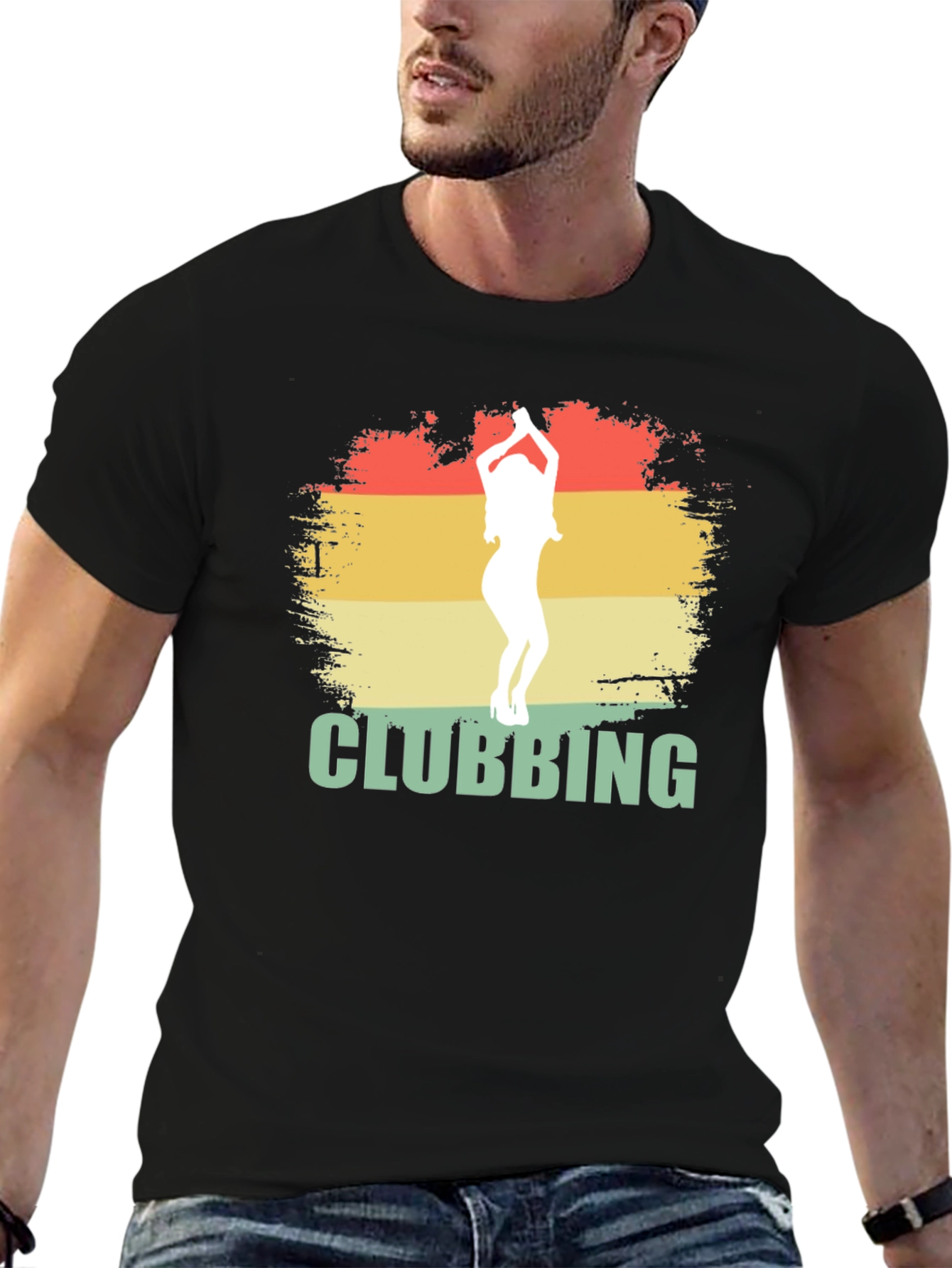 Retro Clubbing Graphic Tee - Cool Party Shirt