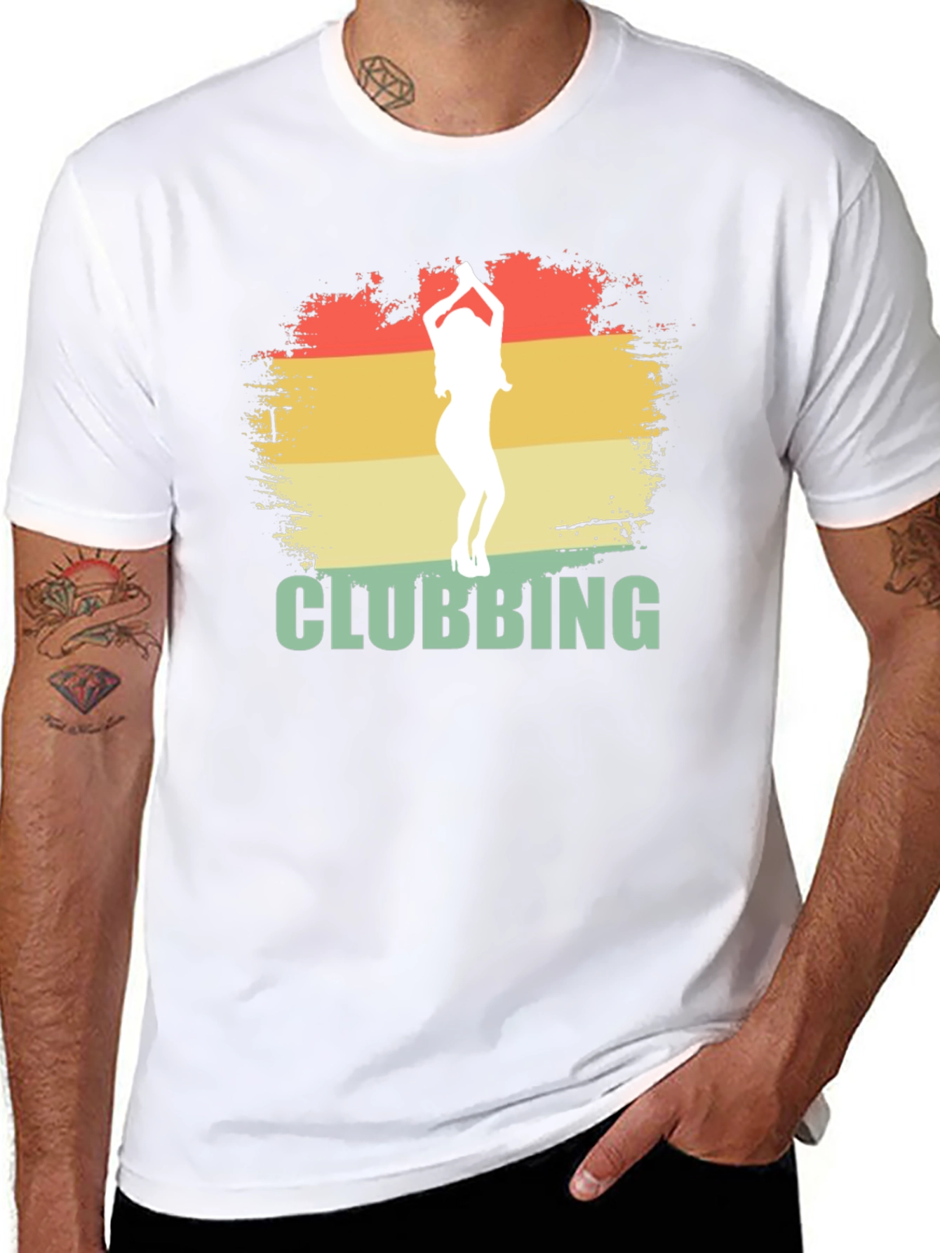 Retro Clubbing Graphic Tee - Cool Party Shirt