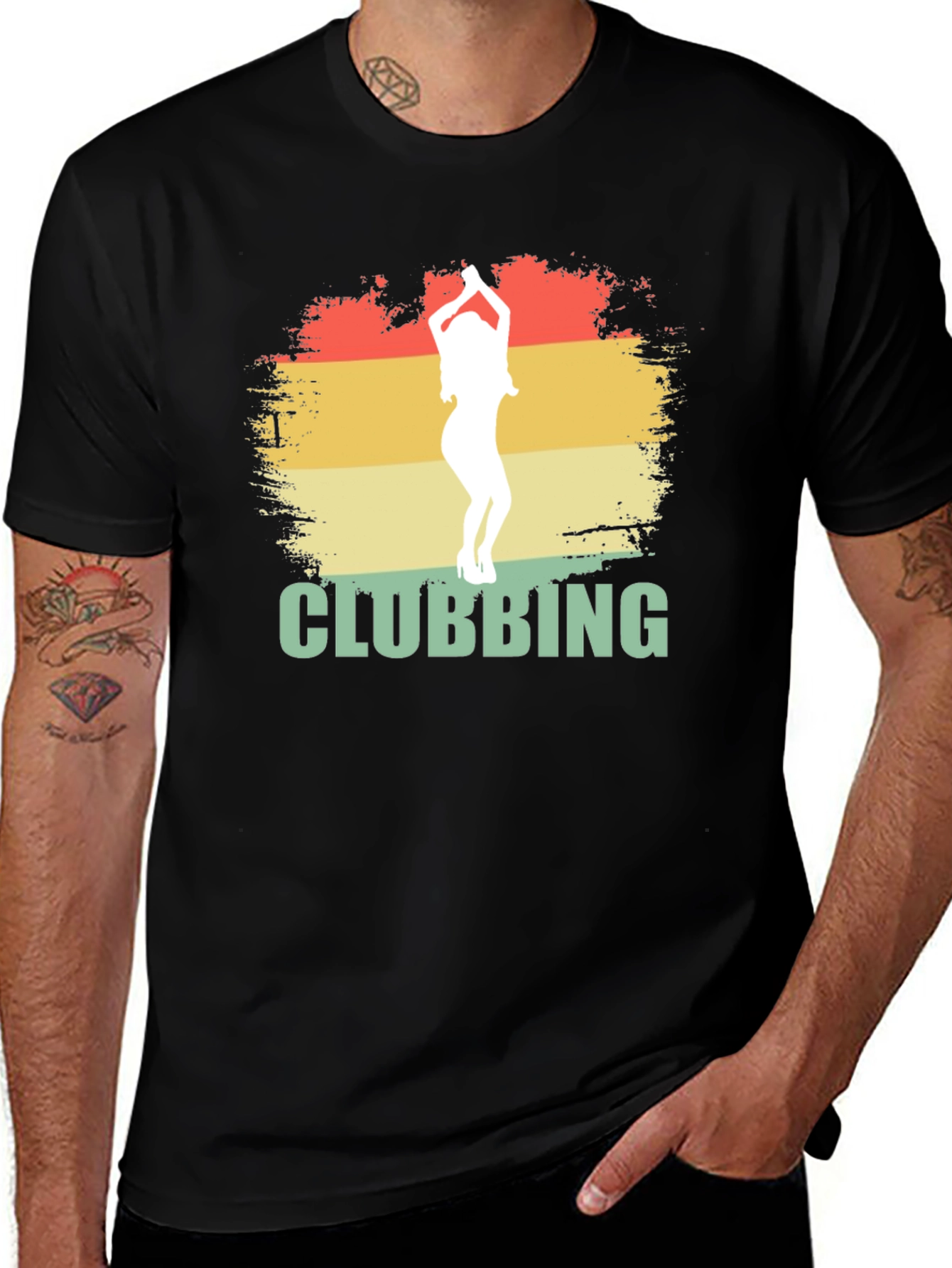 Retro Clubbing Graphic Tee - Cool Party Shirt