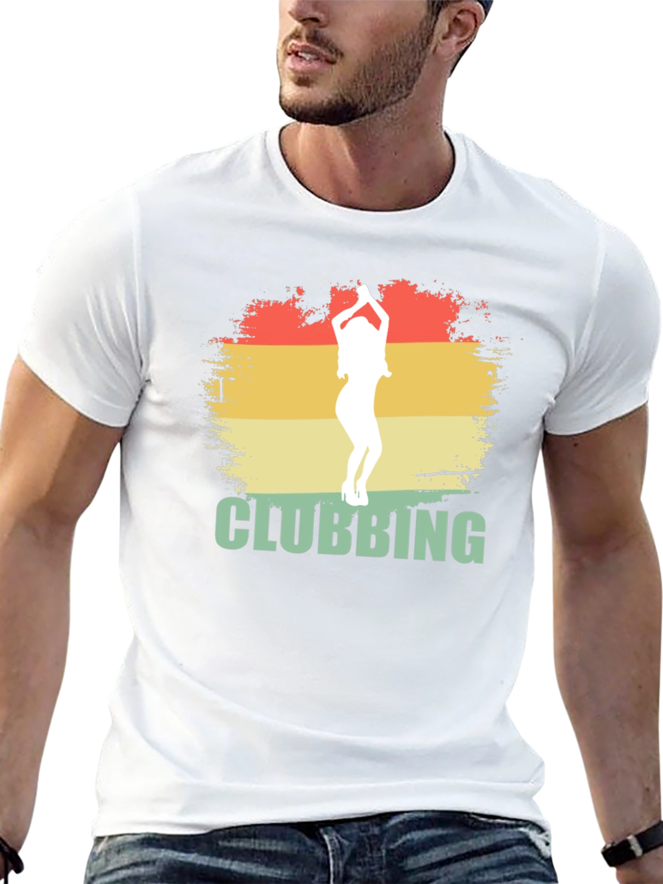 Retro Clubbing Graphic Tee - Cool Party Shirt