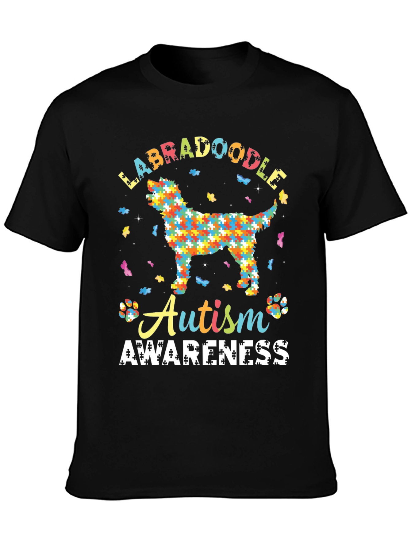 Labradoodle Autism Awareness T-Shirt