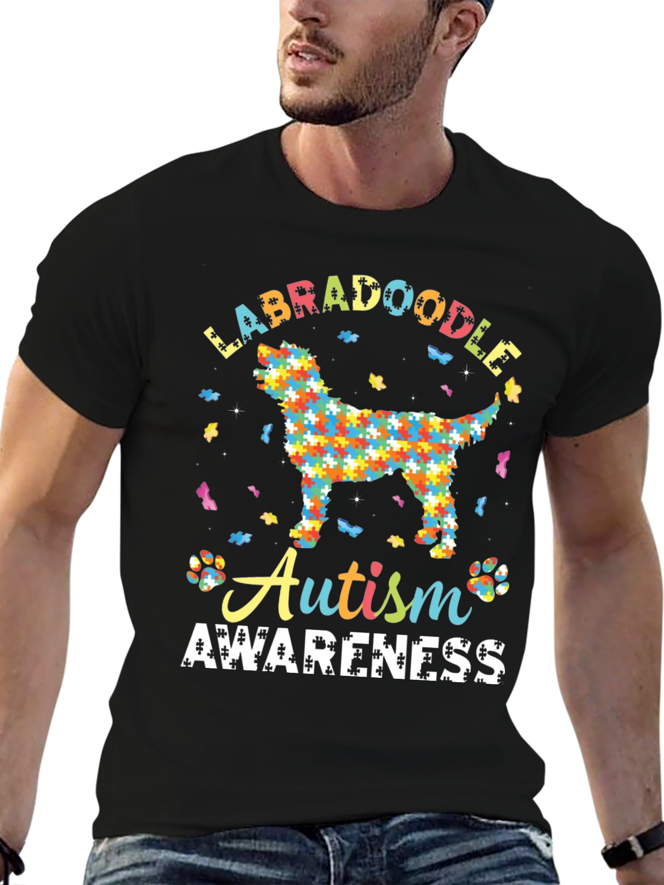 Labradoodle Autism Awareness T-Shirt